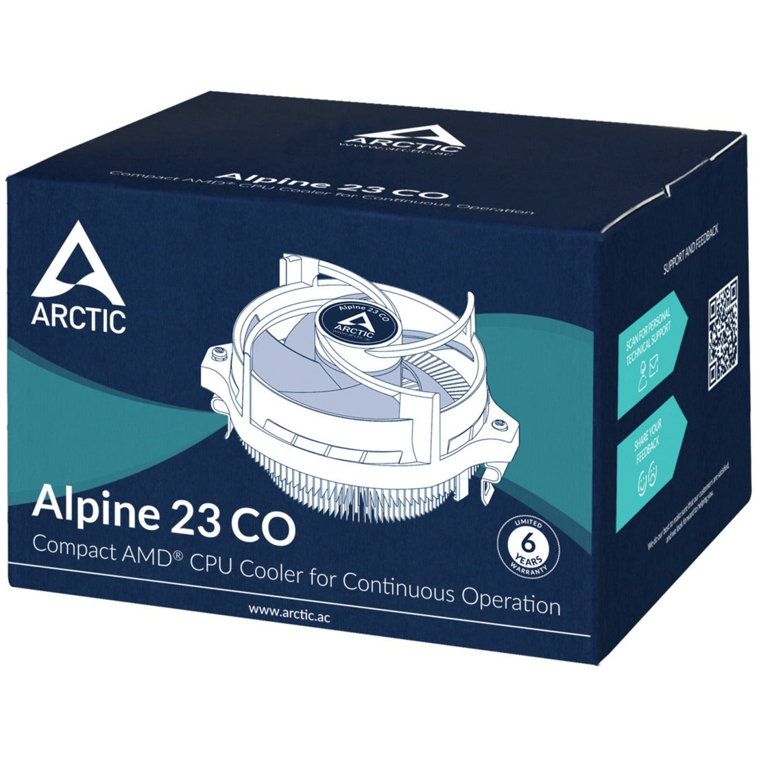 Arctic alpine 23 co cpu-koeler (4-pin pwm)