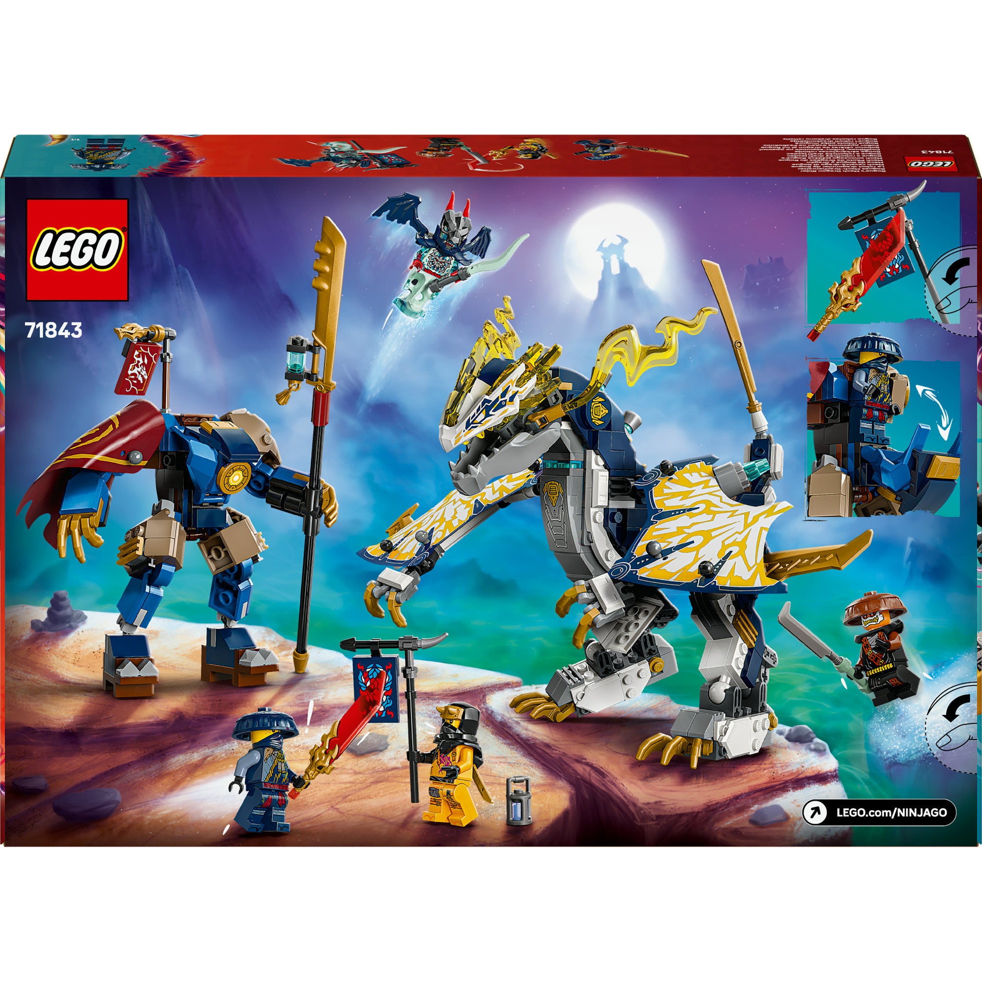 Lego ninjago - rogue's mecha drakenrijder constructiespeelgoed (71843)