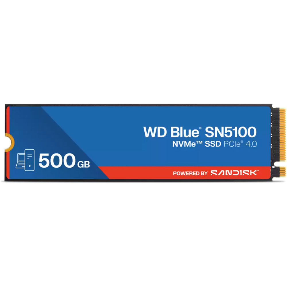 Wd blue sn5100 nvme, 500 gb ssd (blauw, s500g5b0e, m.2 2280, pcie gen4)