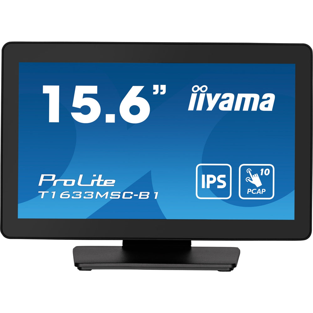 Iiyama prolite t1633msc-b1 15.6 touchscreen monitor (zwart, hdmi, displayport, 2x usb-a)