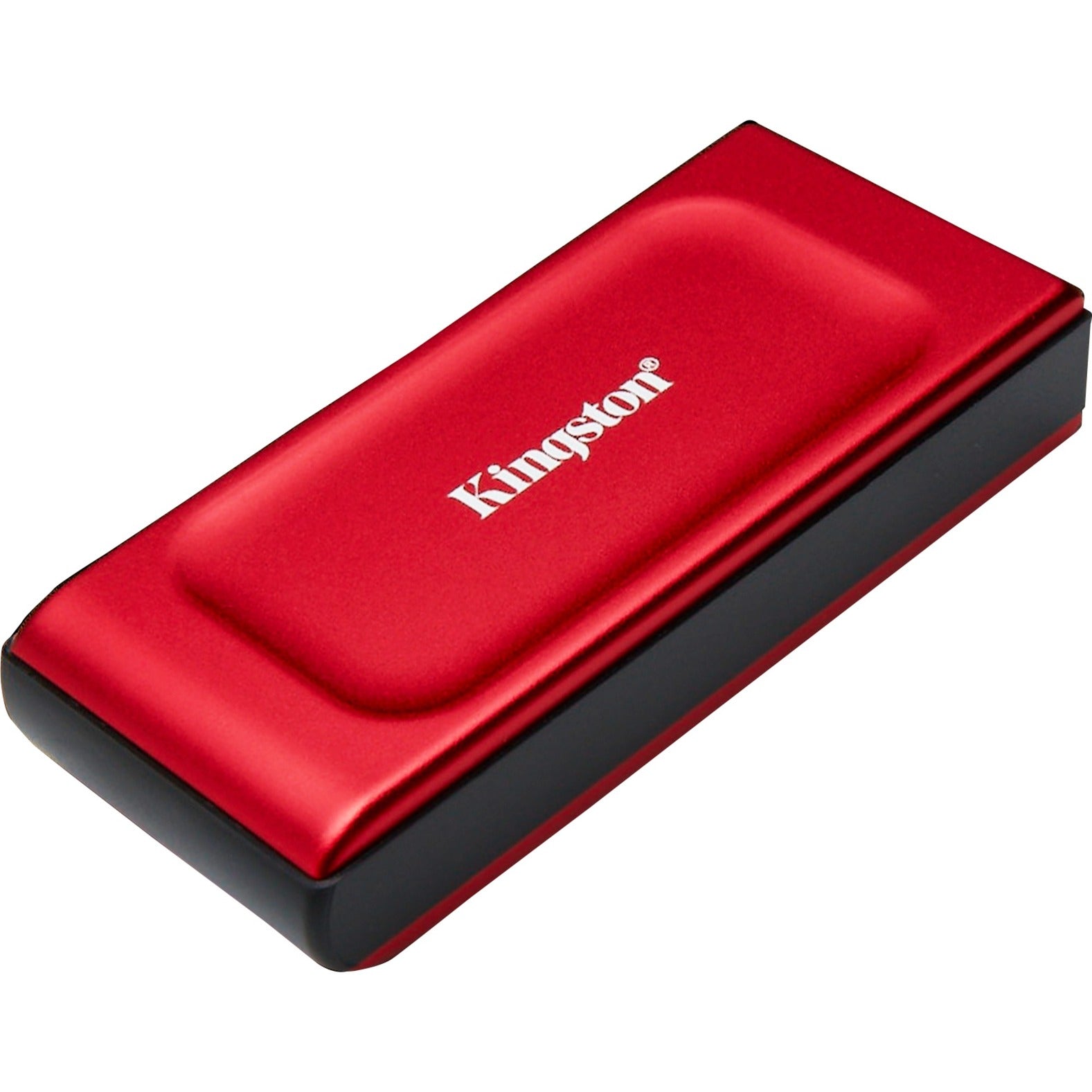 Kingston xs1000 portable 1 tb externe ssd (rood zwart, sxs1000r 1000g, usb-a 3.2 (10 gbit s))