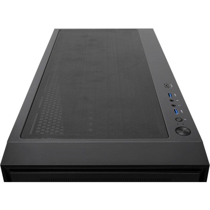 Chieftec night hunter midi tower behuizing (zwart | 2x usb-a | 1x usb-c | tempered glass)