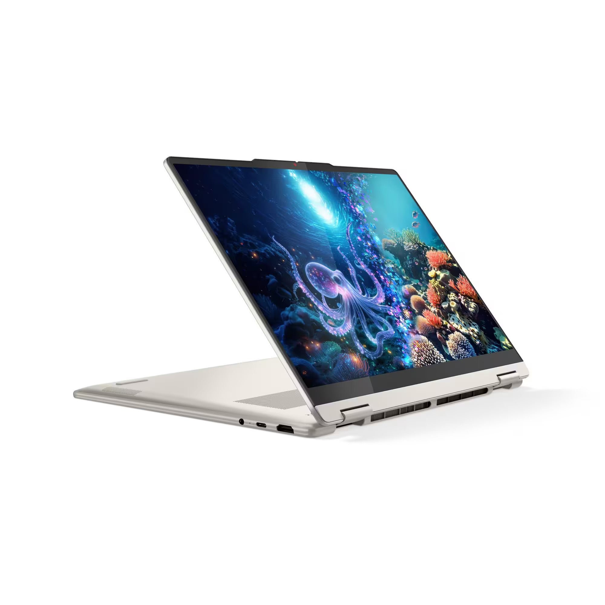 Lenovo yoga 7 2-in-1 14ill10 (83jq00fvmh) 14 copilot+ laptop (hoogglans wit | core ultra 5 226v | intel arc graphics 130v | 16 gb | 512 gb ssd | touch)