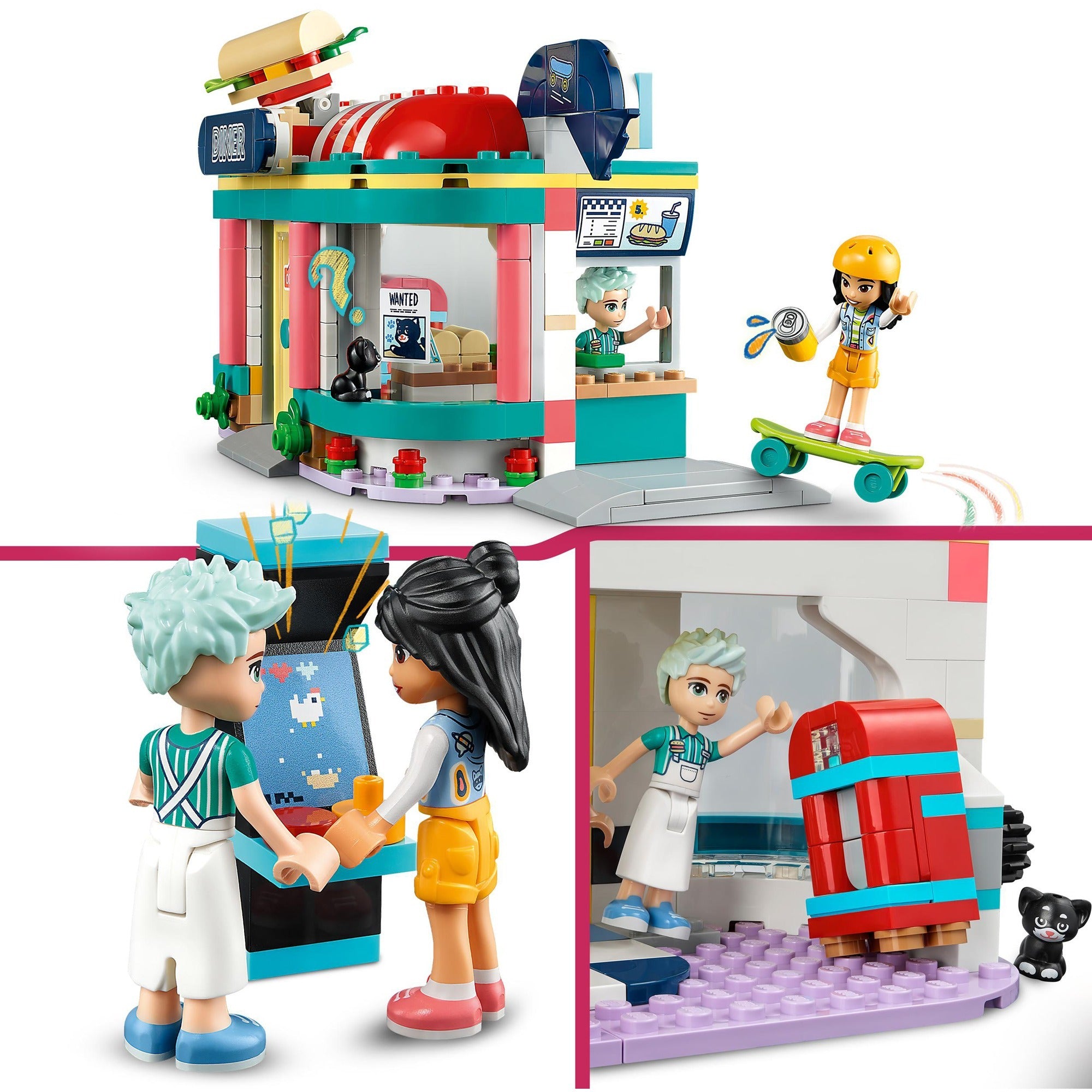 Lego friends - heartlake restaurant in de stad constructiespeelgoed (41728)