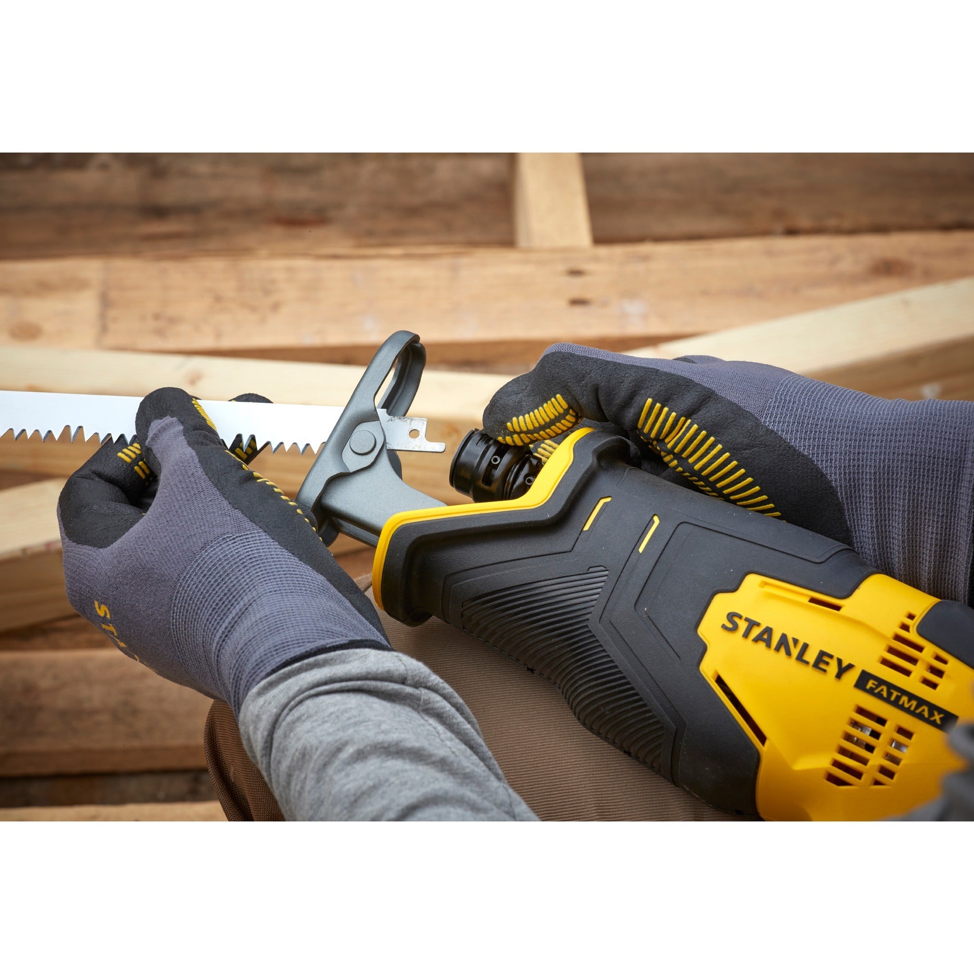 Stanley fatmax v20 18v reciprozaag (geel zwart, koffer, 2 accu's (2.0ah) en oplader (2a) inbegrepen)