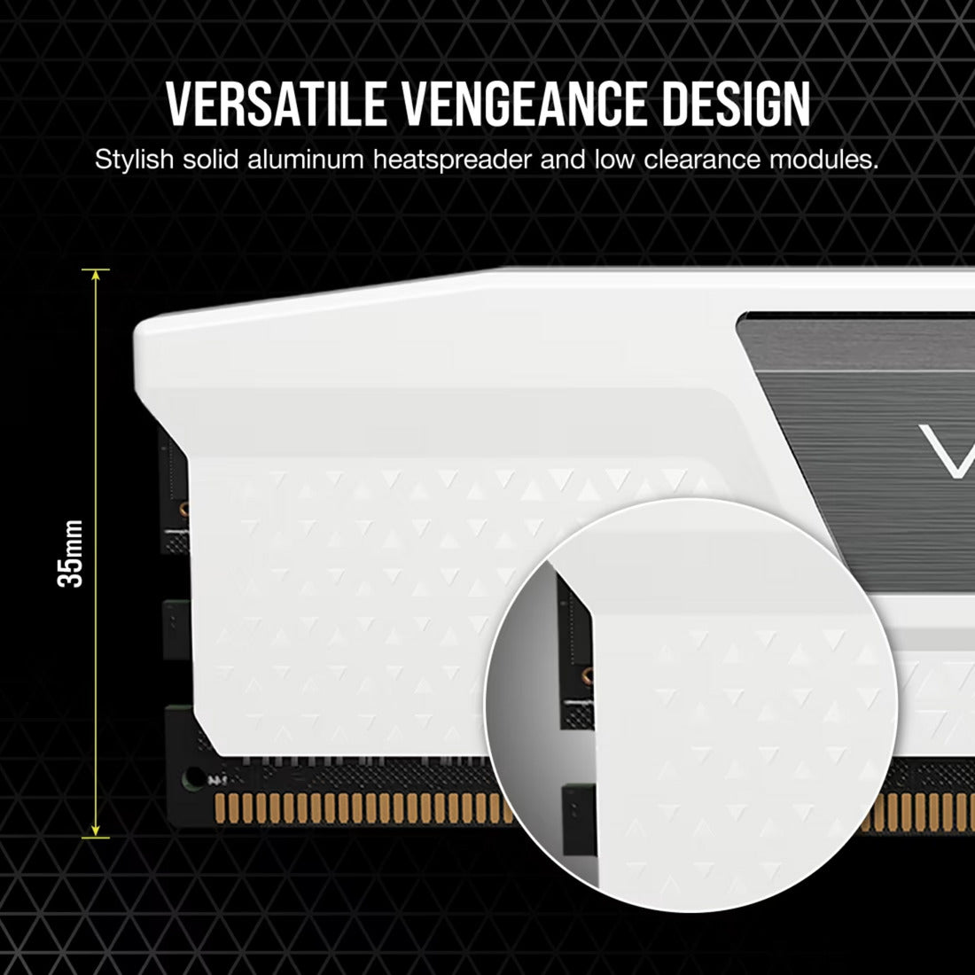 Corsair vengeance 32 gb ddr5-6000 (2x 16 gb) werkgeheugen (wit, cmk32gx5m2d6000z38w, xmp, expo)