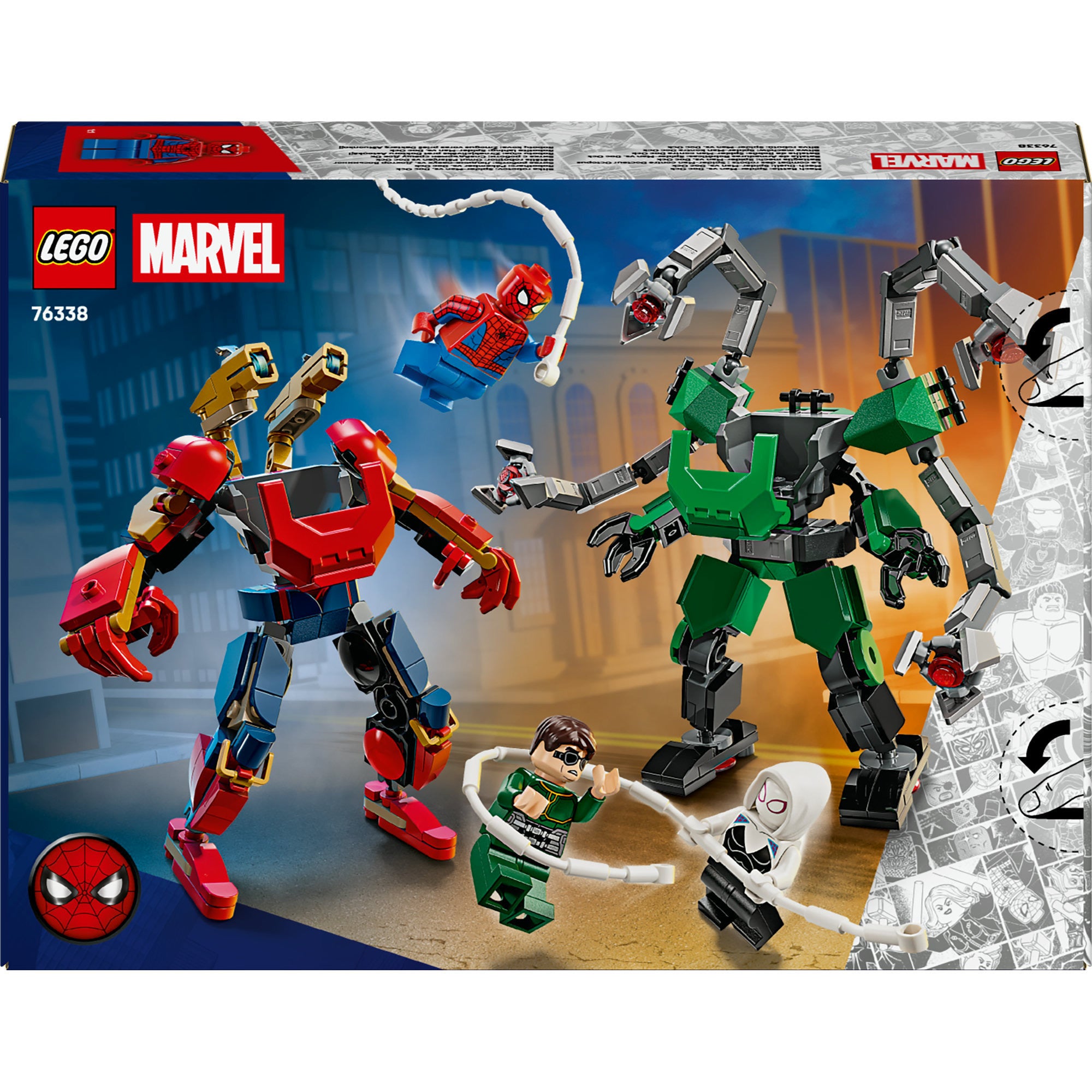 Lego marvel mechaduel: spider-man vs. doc ock superhelden - bouwpakket voor kinderen - 76338