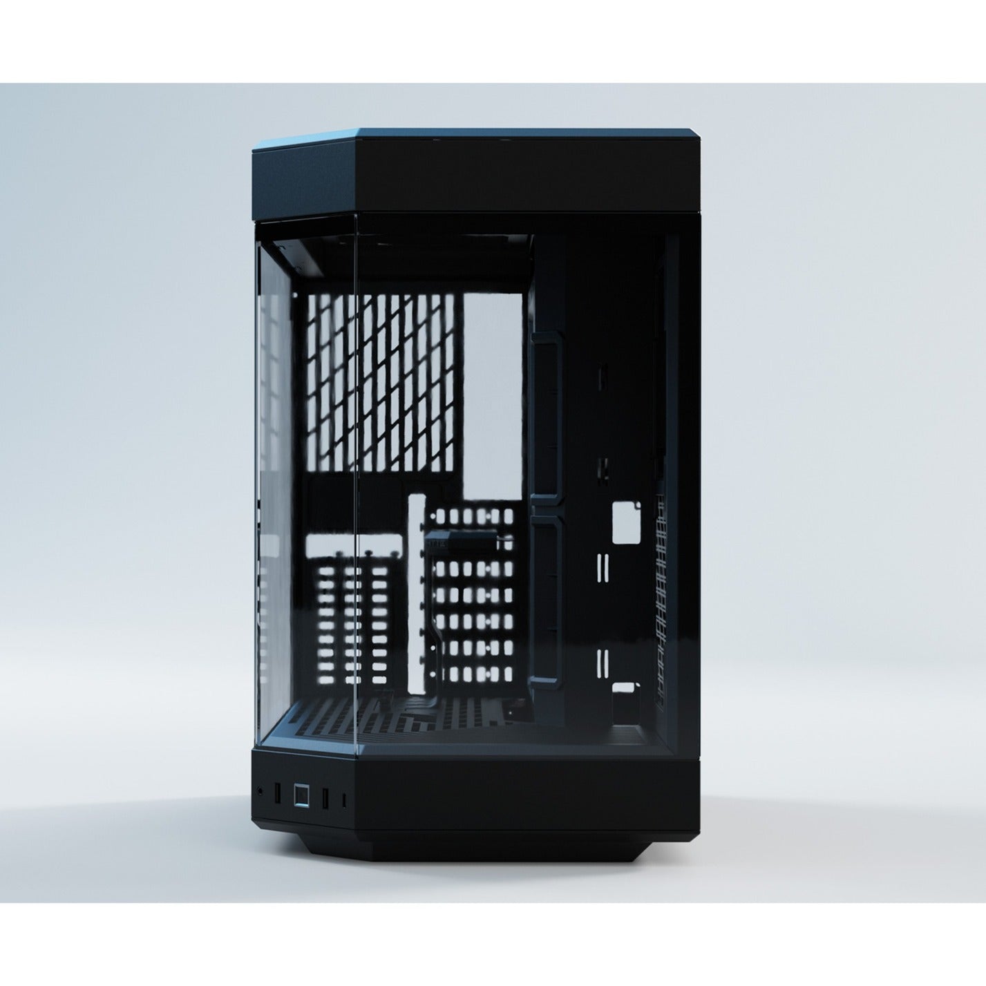 Hyte y60 midi tower behuizing (zwart | 3x usb-a | tempered glass)
