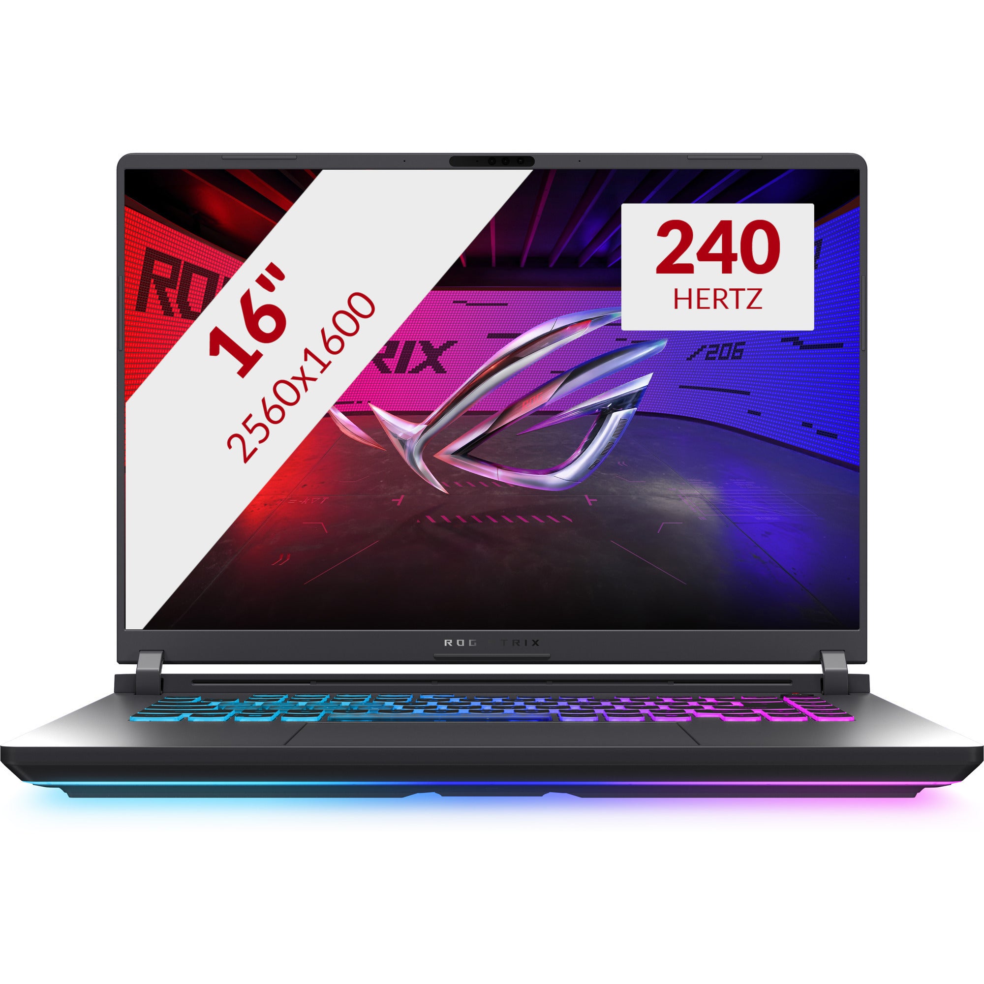 Asus rog strix g16 g615lr-s5072w 16 copilot+ gaming laptop (zwart grijs | core ultra 9 275hx | rtx 5070 ti | 32 gb | 1 tb ssd)