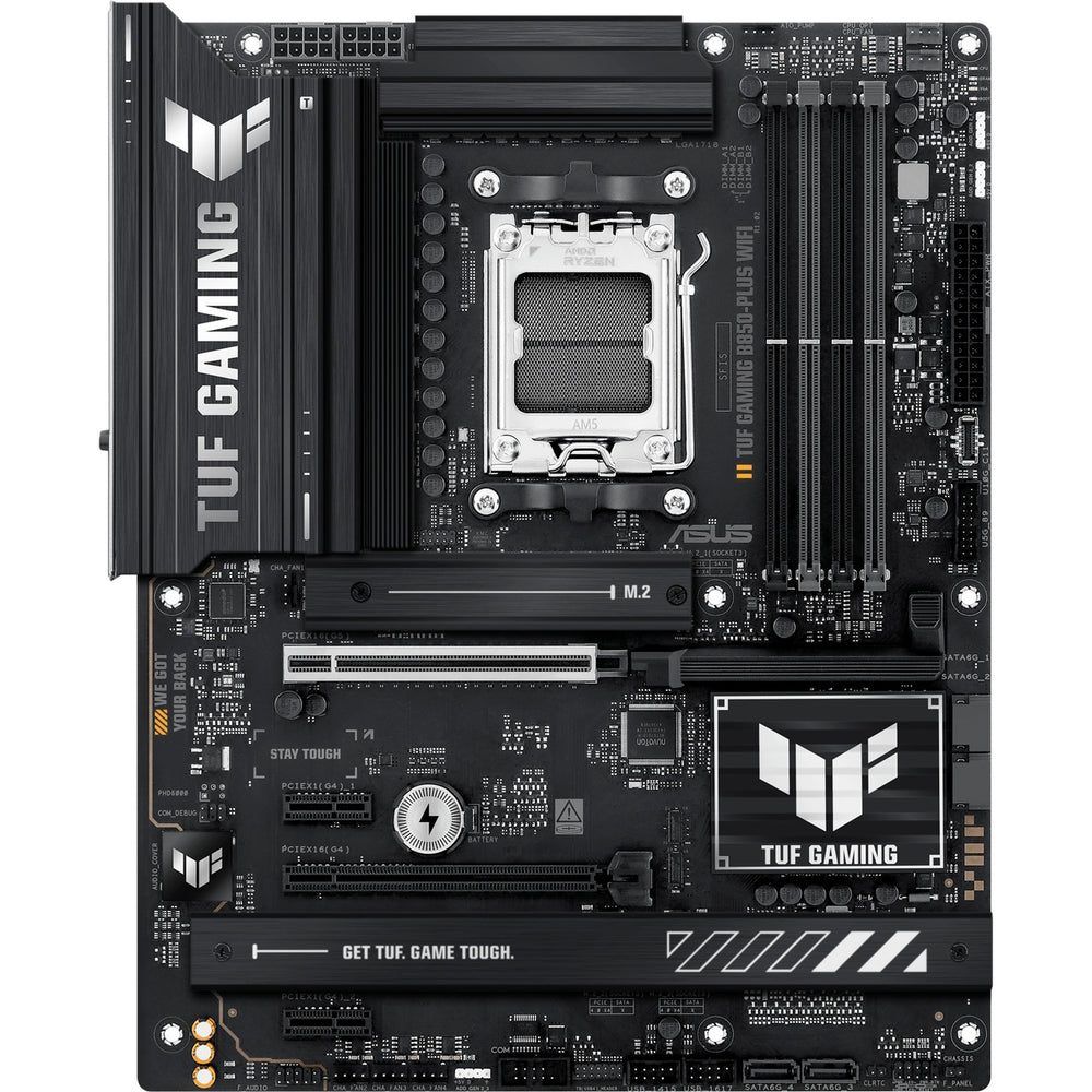 Asus tuf gaming b850-plus wifi socket am5 moederbord (raid, 2.5gb-lan, wi-fi 7, bt, sound, atx)