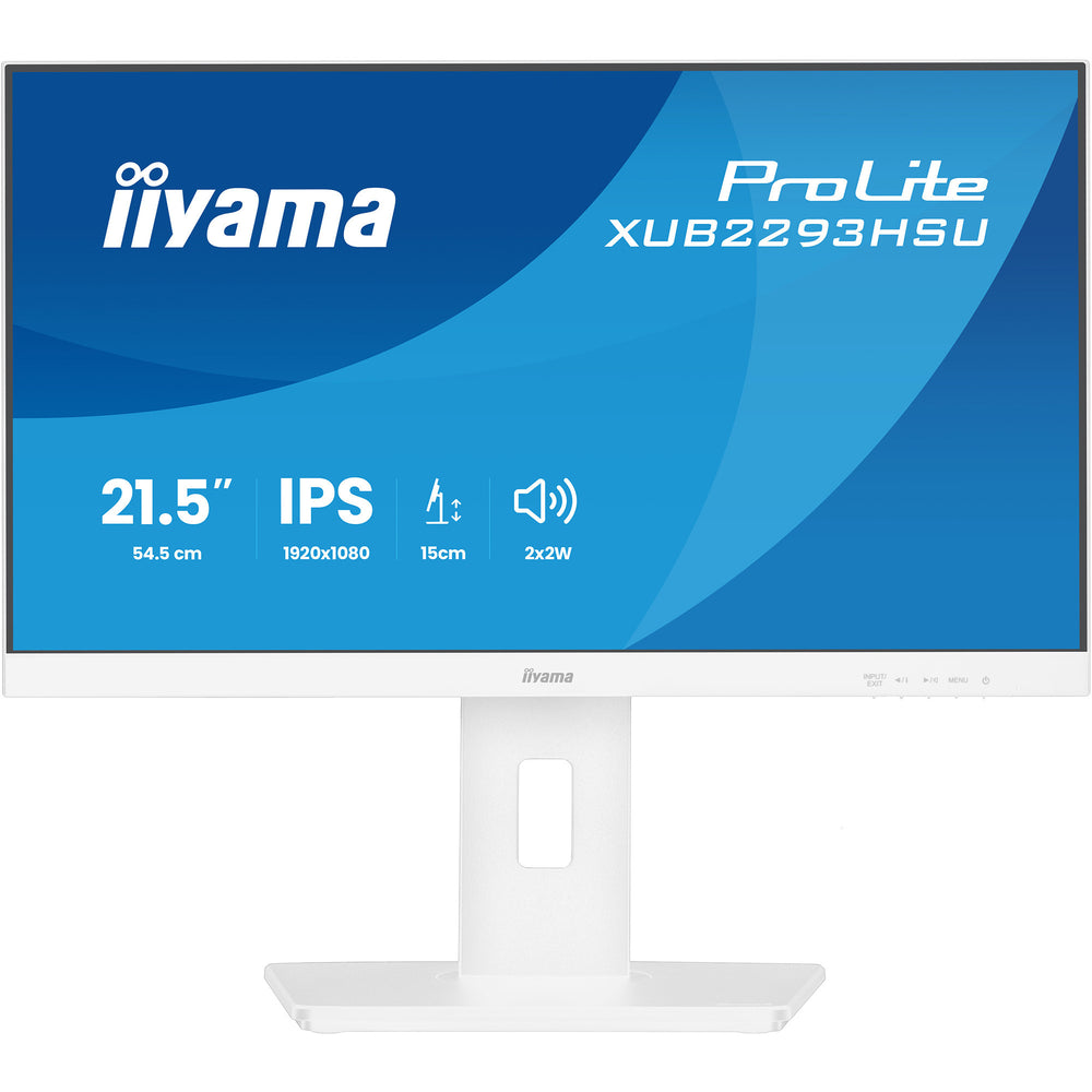 Iiyama prolite xub2293hsu-w7 21.5 monitor (wit (mat), hdmi, displayport, 2x usb-a)