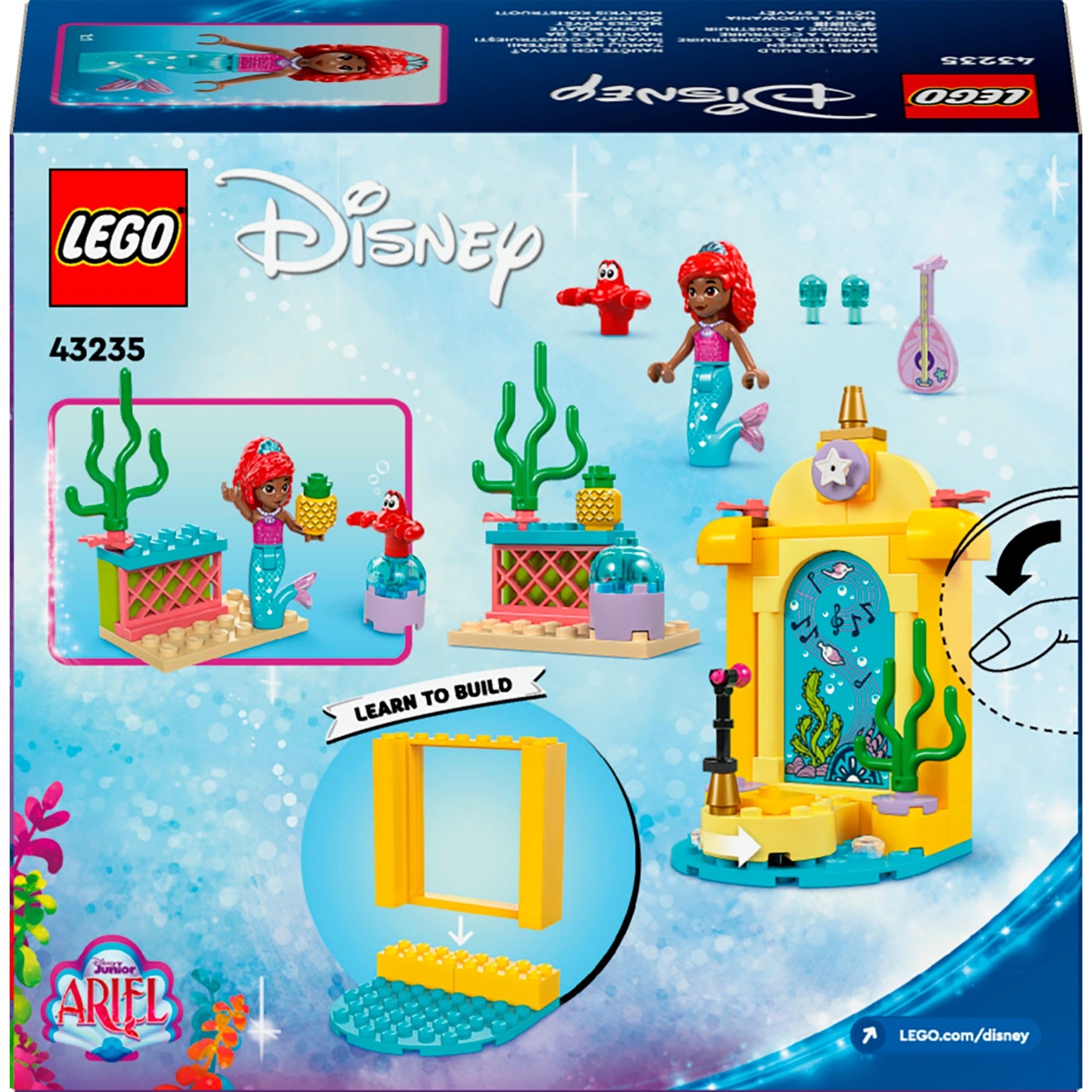 Lego disney princess - ariëls muziekpodium constructiespeelgoed (43235)