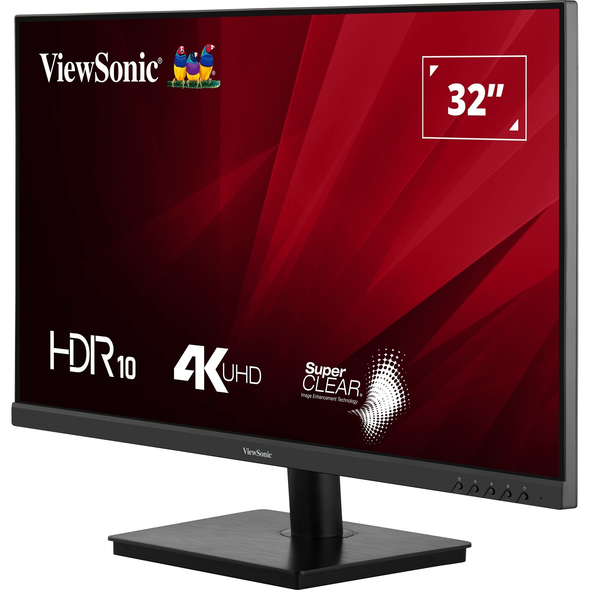Viewsonic va3208-4k-hd 31.5 monitor (zwart (mat), 2x hdmi, 1x displayport)