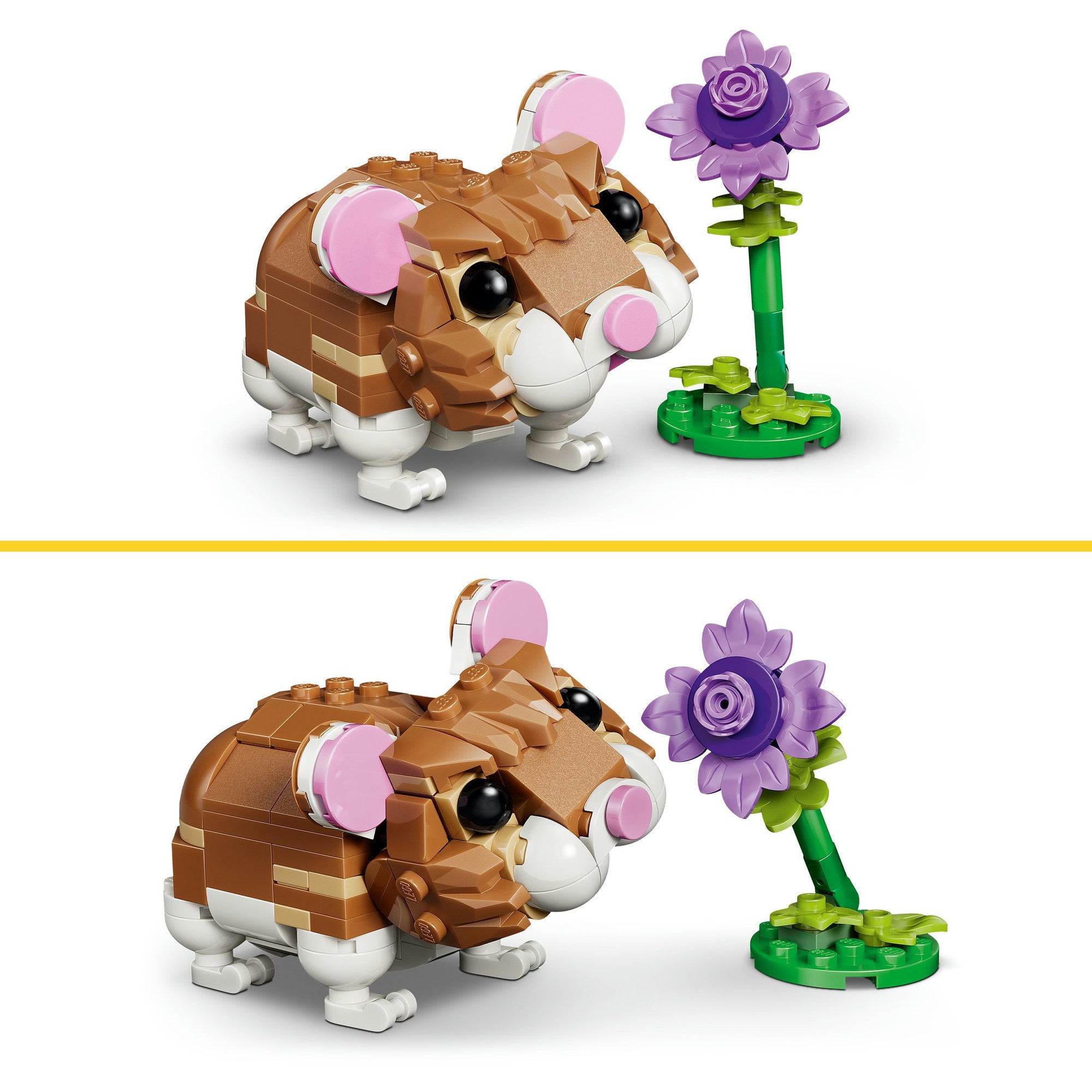Lego creator 31376 schattige hamster met bloem