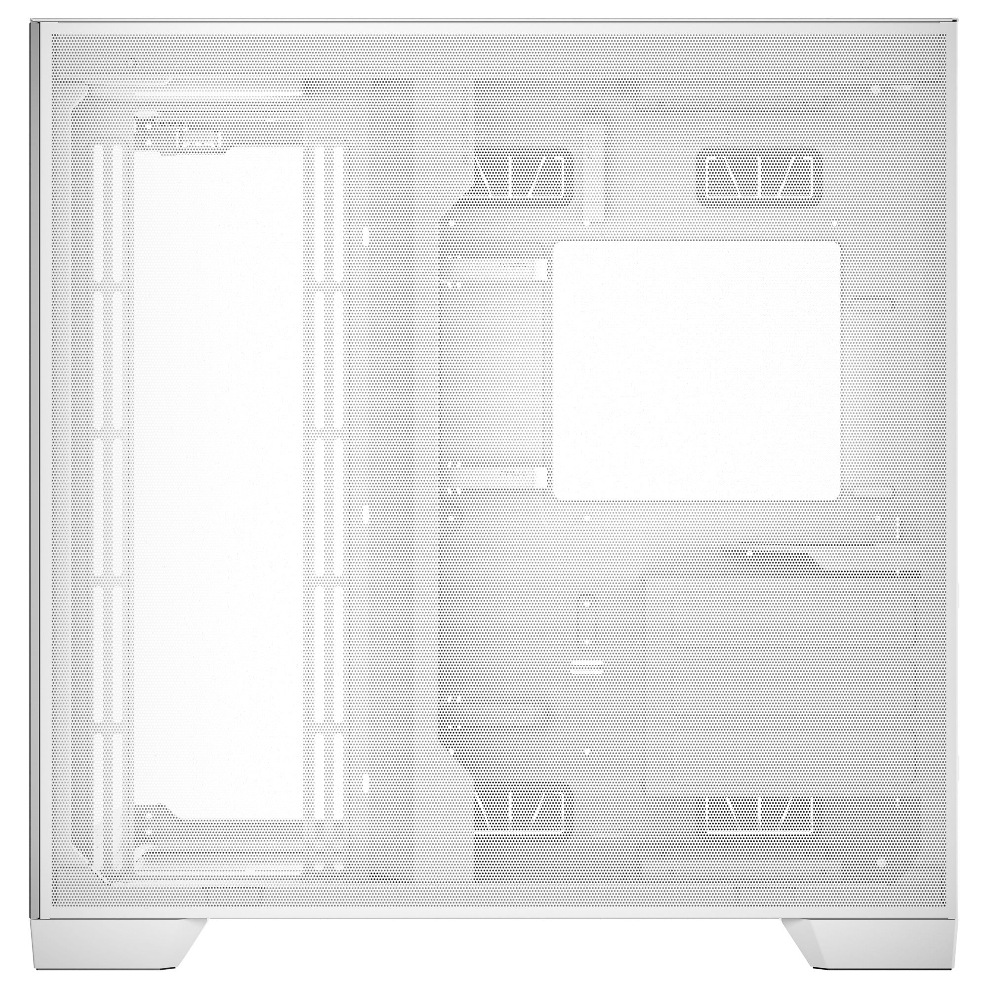 Antec c8 aluminum midi tower behuizing (wit zilver | 2x usb-a | 1x usb-c | tempered glass)