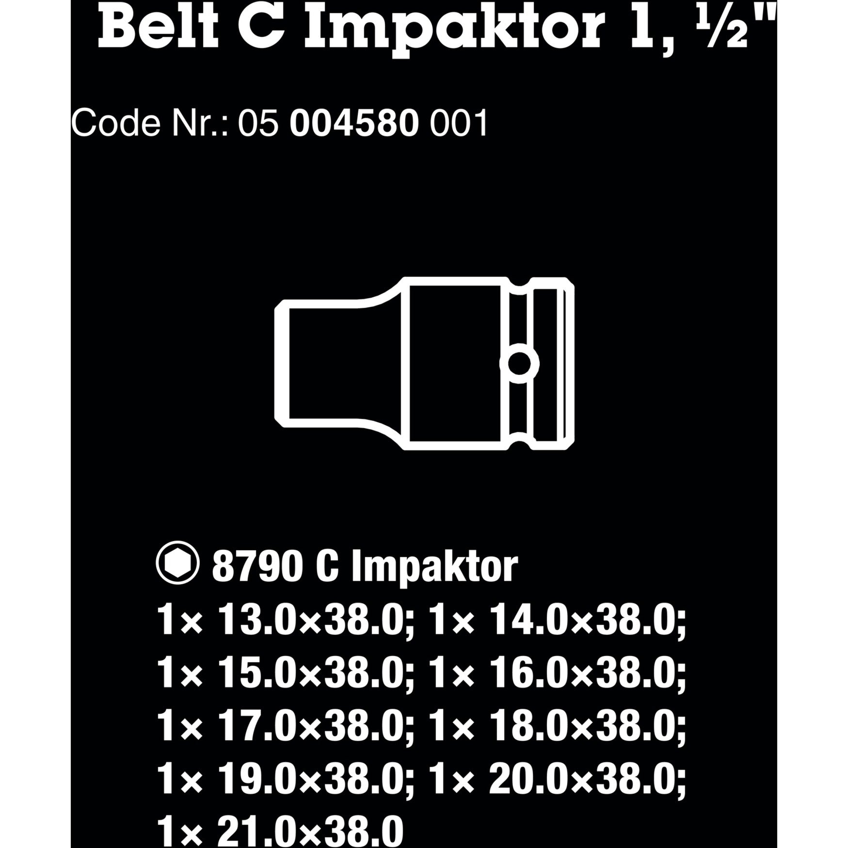 Wera Riem C Impaktor 1 Doppenset, 1 2