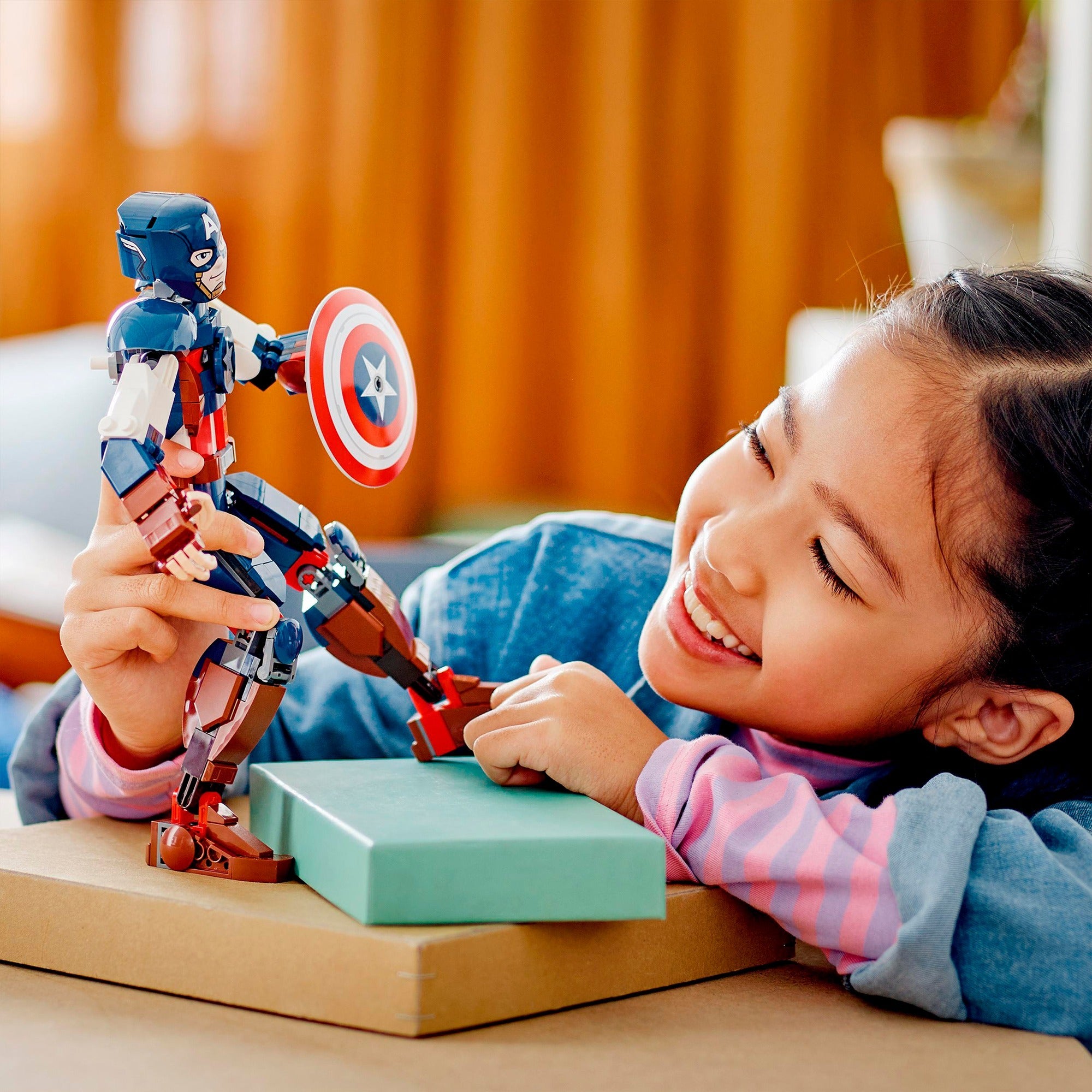 Lego superhelden 76258 captain america bouwfiguur