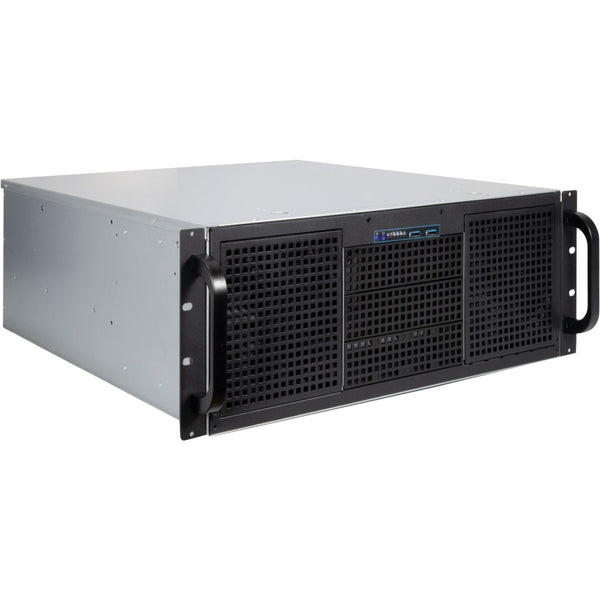 Inter-tech 4U 40248 Rackmount Chassis (Black | 2x USB-A)