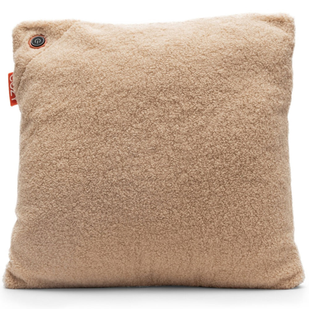 Cozy una woolly 45 x 45 cm draadloos warmtekussen (lichtbruin, powerbank 5000 mah)