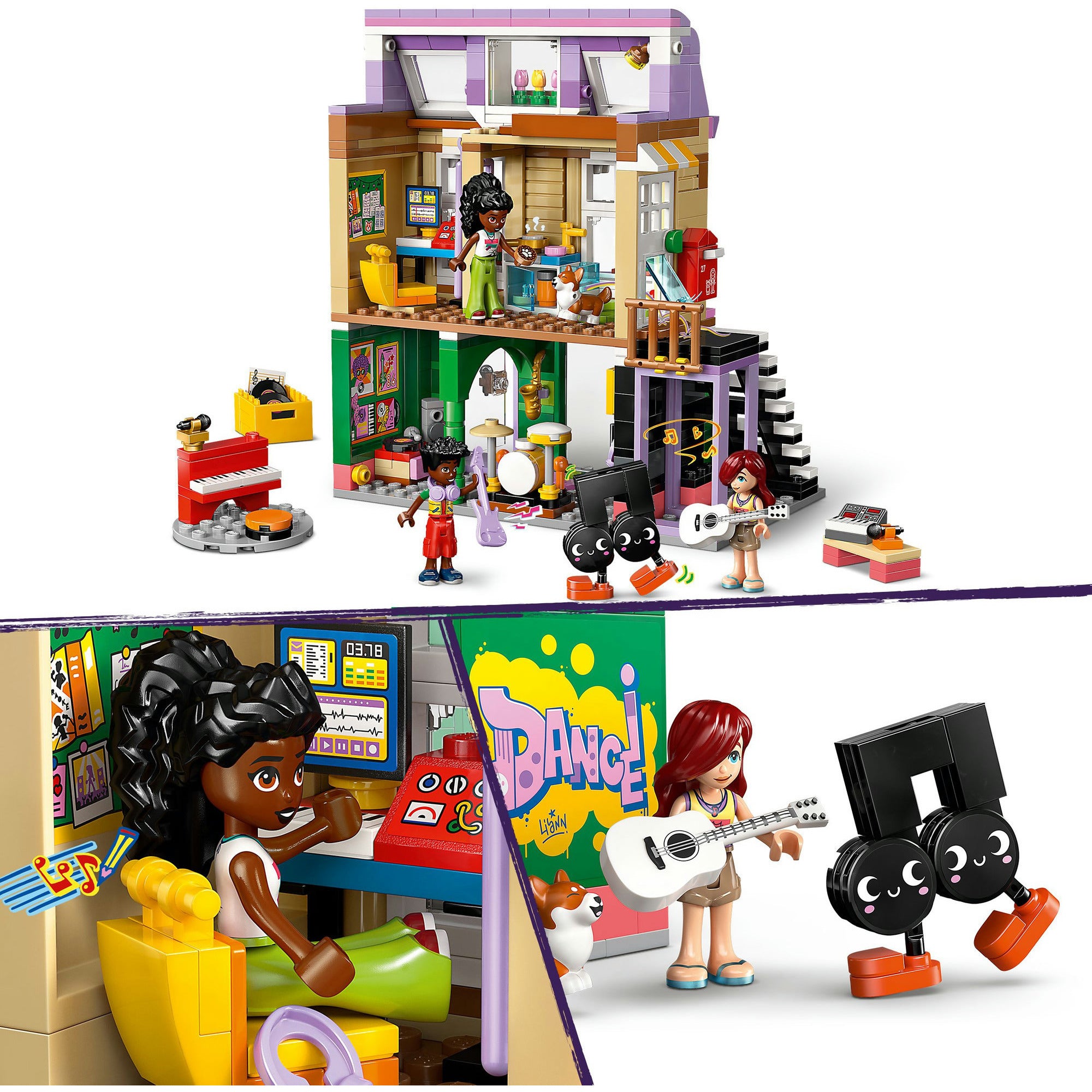 Lego friends muziekwinkel en appartement bouwpakket voor kinderen - 42653