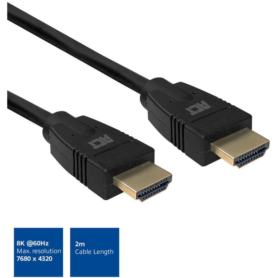 ACT Connectiviteit Connectiviteit 2 meter HDMI 8K Ultra High Speed ​​kabel v2.1 HDMI-A