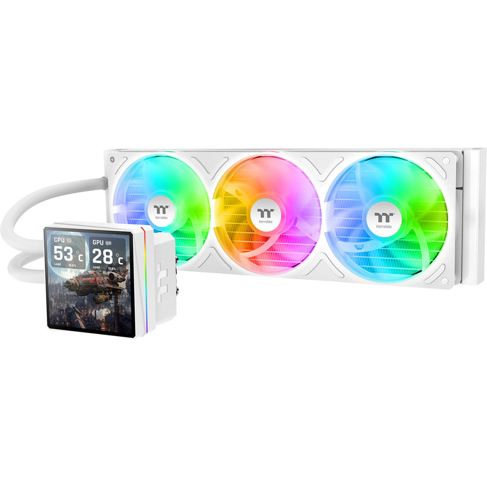 Thermaltake th360 v3 ultra argb sync aio liquid cooler - snow edition waterkoeling (wit)