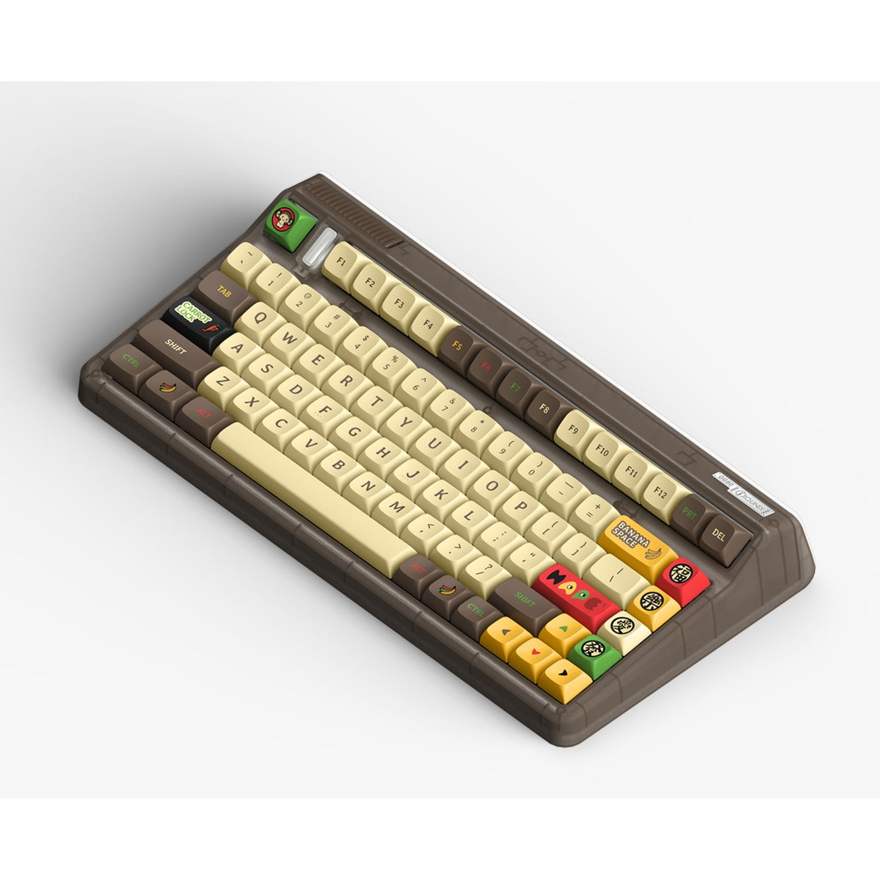 Iqunix og80 happy ape wireless mechanical keyboard, gaming toetsenbord (zwart, us lay-out, iqunix moonstone, rgb leds, 80% (tkl), hot-swappable, pbt, 2.4ghz | bluetooth 5.1 | usb-c)