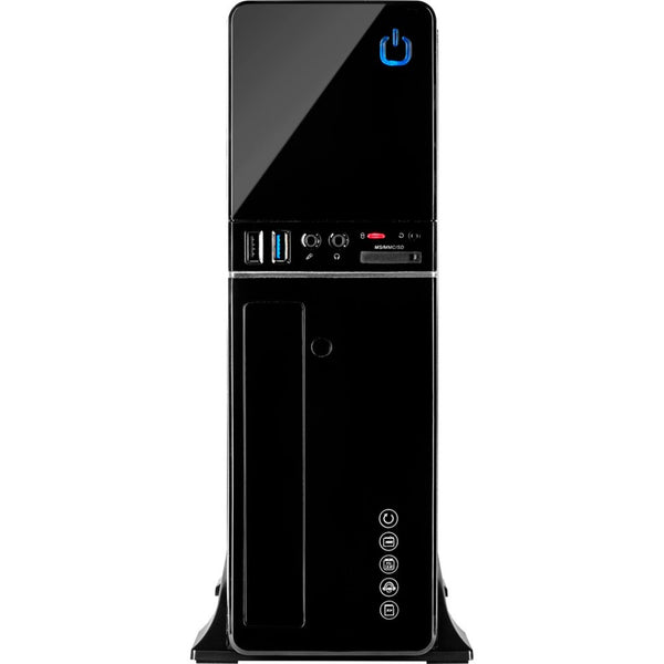 Inter-tech IT-607 Mini Tower Case (Black | 2x USB-A)