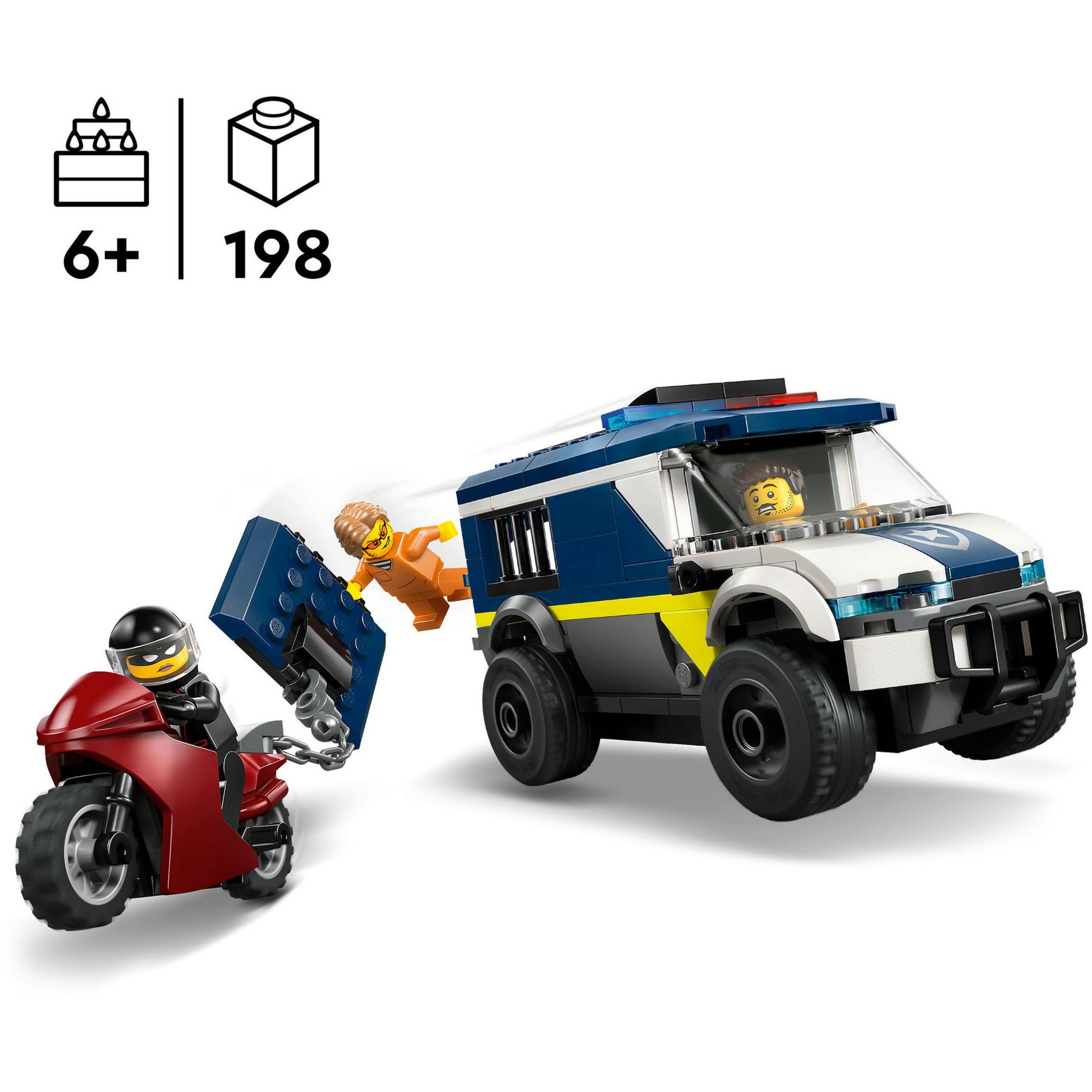Lego city 60479 politie gevangenentransport