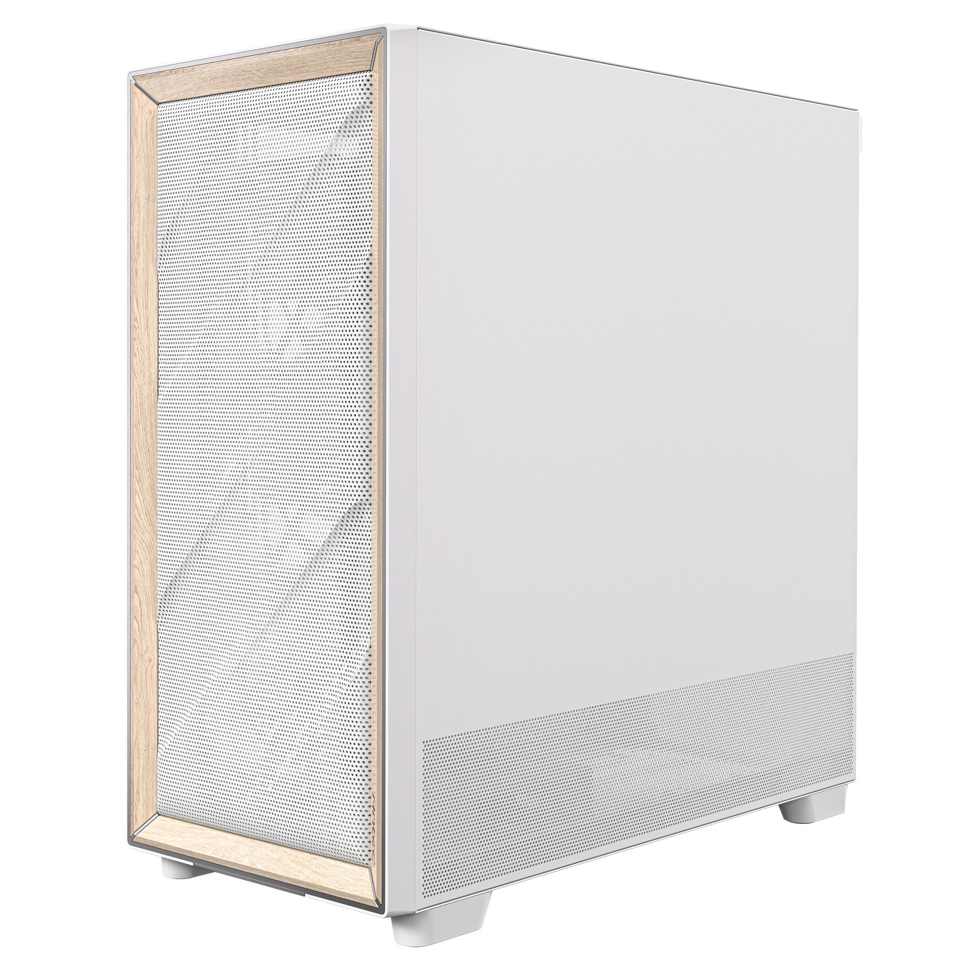Antec flux midi tower behuizing (wit | 2x usb-a | 1x usb-c | tempered glass)