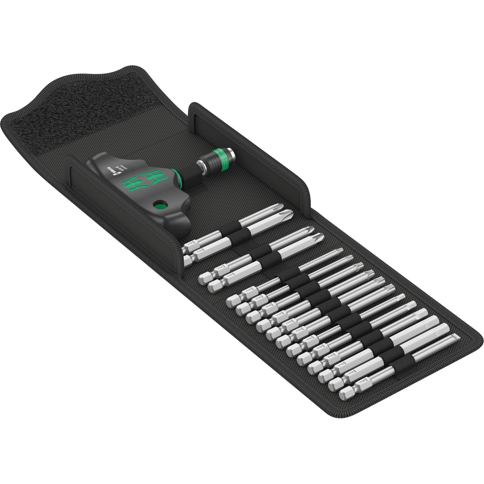 Wera kraftform kompakt 400, 17-delig dopsleutel (zwart groen)
