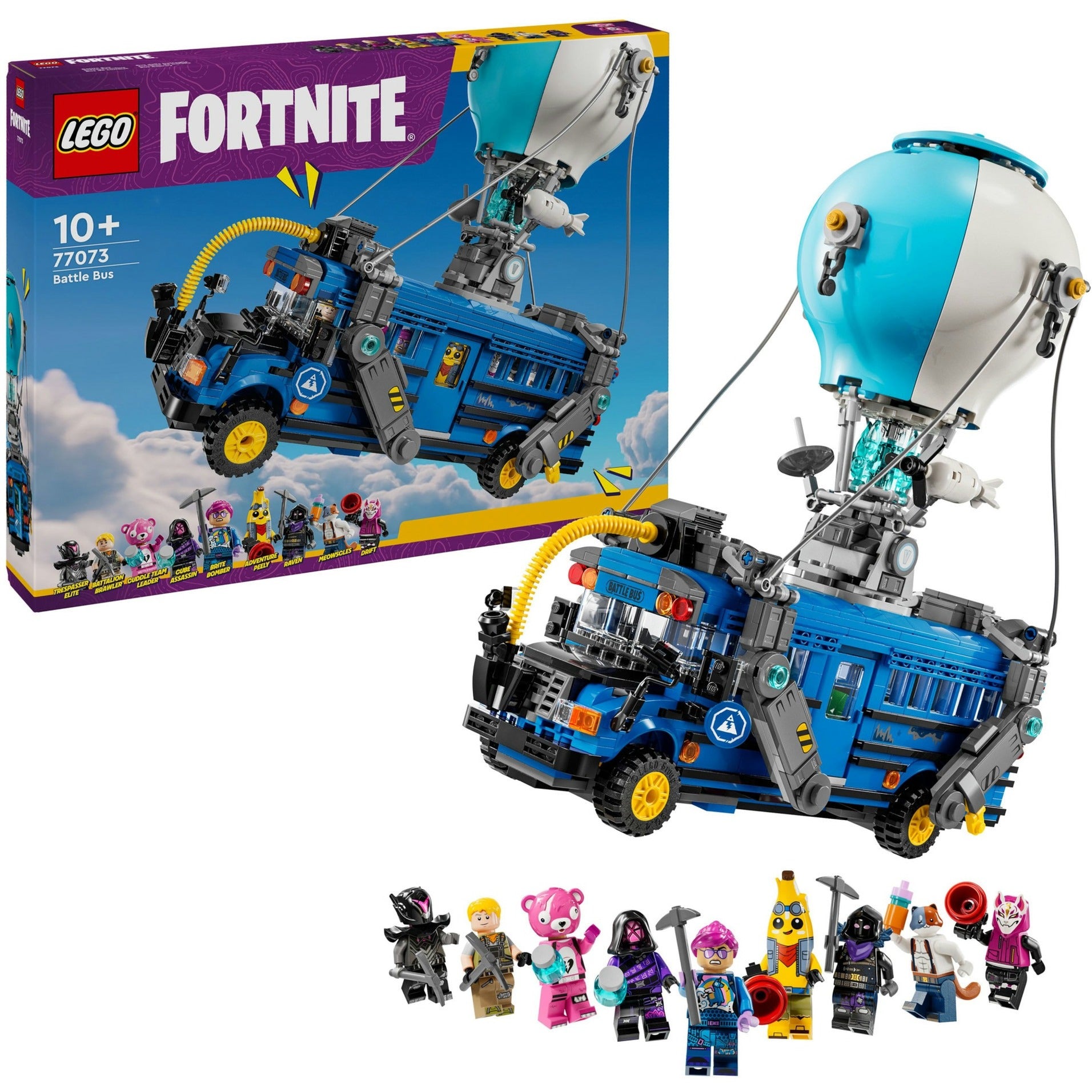 Lego fortnite battle bus uit de videogame - 77073