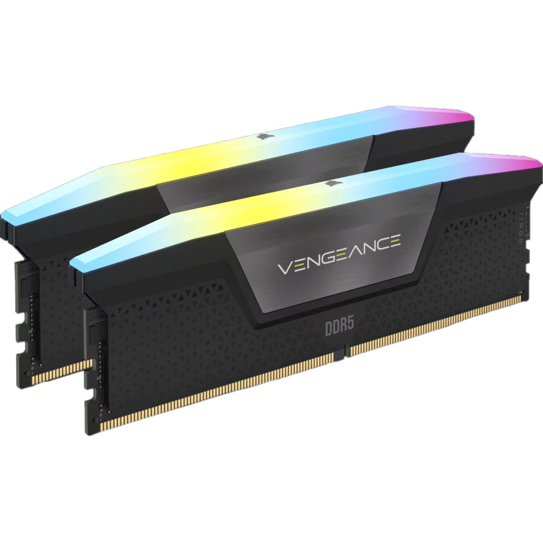 Corsair vengeance rgb 32 gb ddr5-6000 (2x 16 gb) werkgeheugen (grijs, cmh32gx5m2b6000z38, xmp, expo)