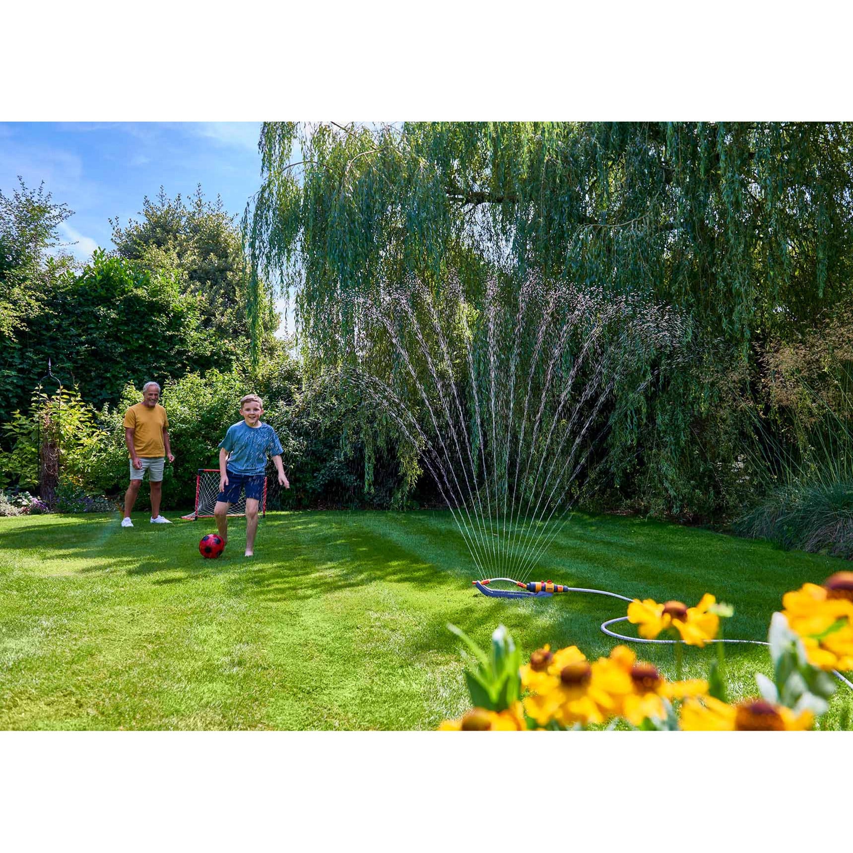 Hozelock aquasave pro 220m 220 m² sproeier (grijs geel)