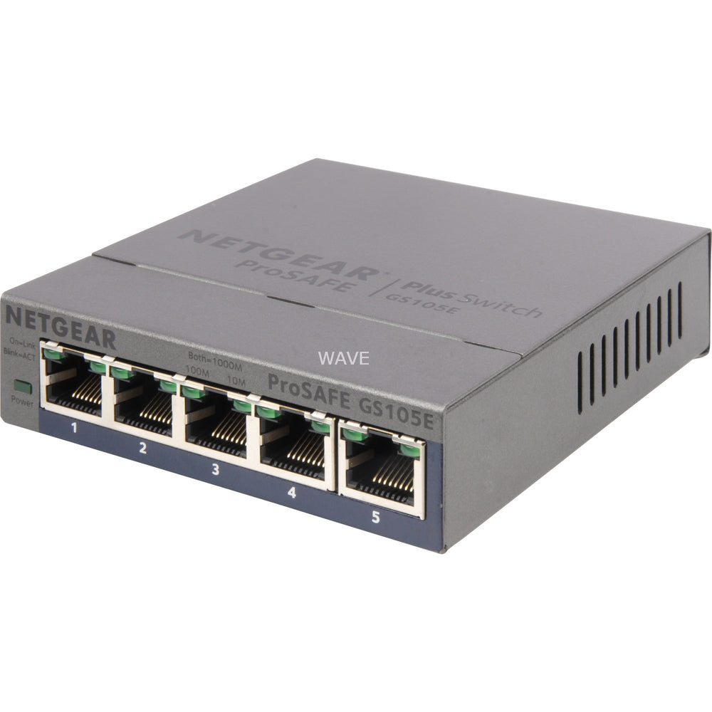 Netgear prosafe gs105e v2 switch (grijs)