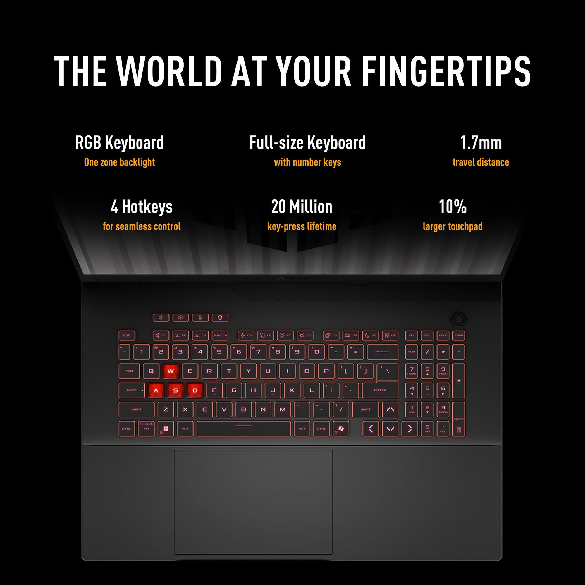 Asus tuf gaming a18 fa808up-s8011w 18 gaming laptop (zwart grijs | r7 260 | rtx 5070 | 16 gb | 1 tb ssd)