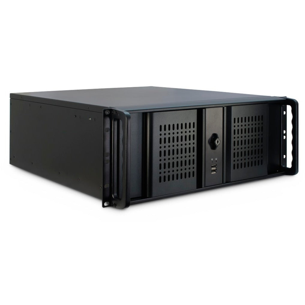 Inter-Tech 4U-4098-S Rackmount Case (Black | 2x USB-A)