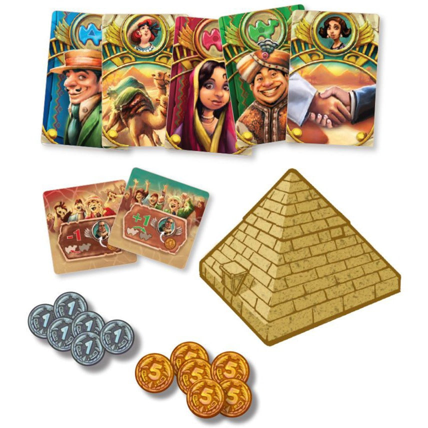 Asmodee eggertspiele camel up - bordspel kamelenrace - nieuwe editie met 3d palmboom