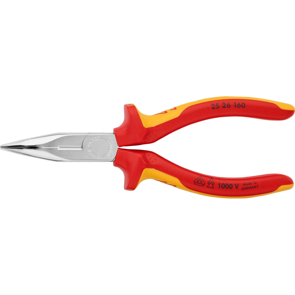 Knipex 25 26 160 radiotang gebogen + zijsnijder 160mm vde