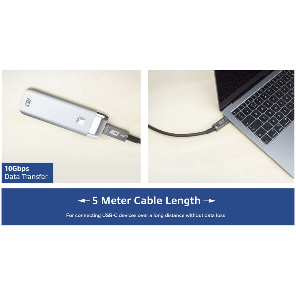 ACT Connectivity USB-C 3.2 Gen2 Actieve Optische Kabel (AOC) aansluiting