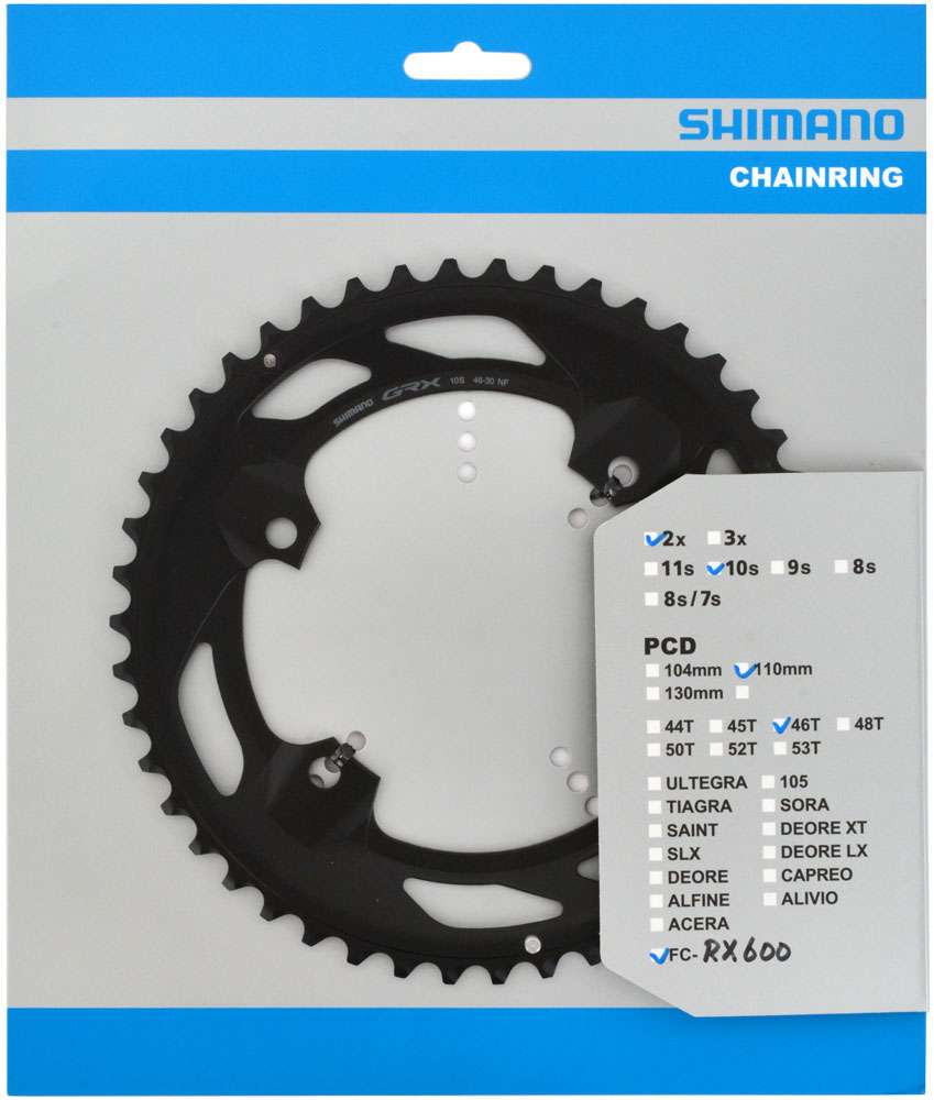 Shimano grx fc-rx600 2x10-speed chainring