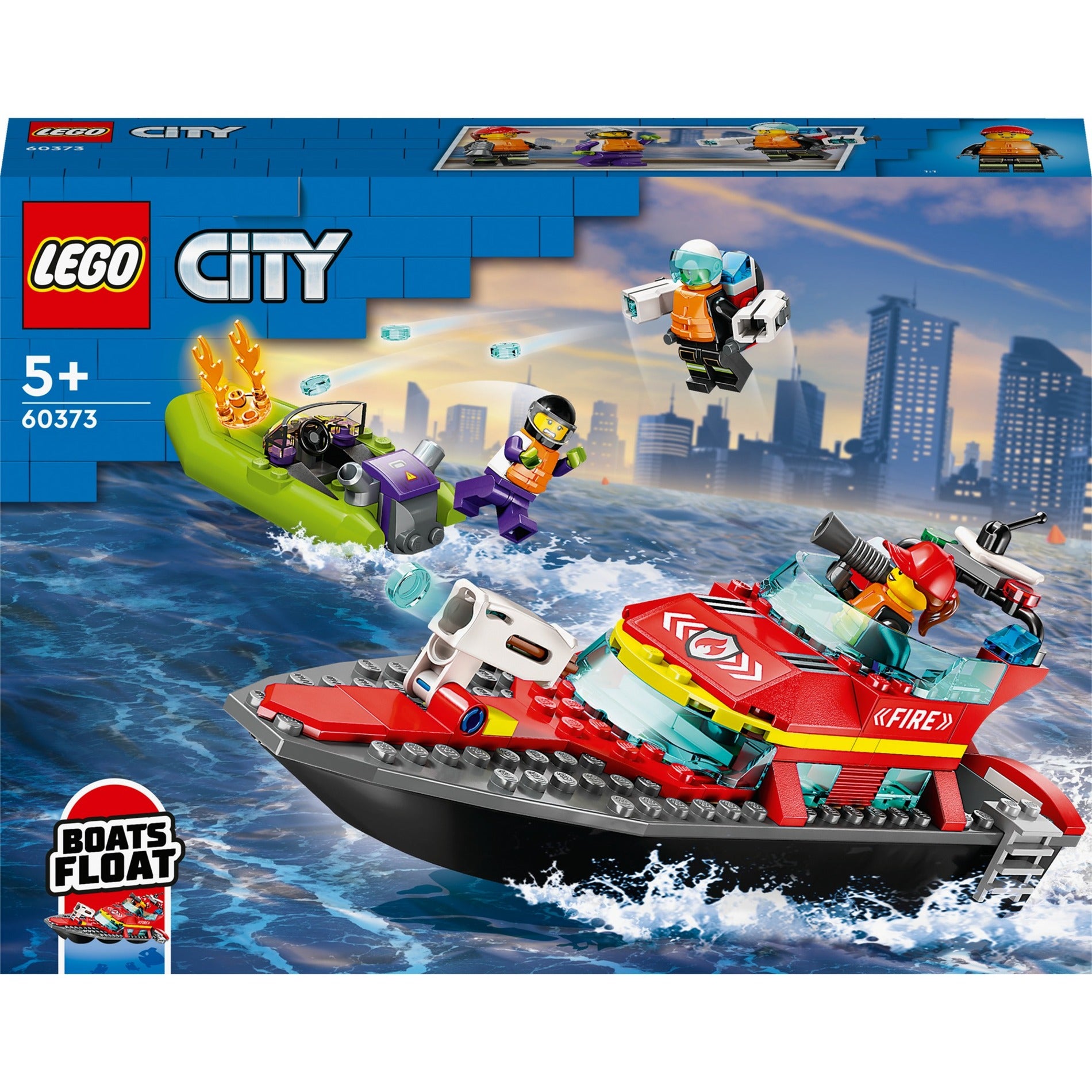 Lego city brandweer reddingsboot 60373