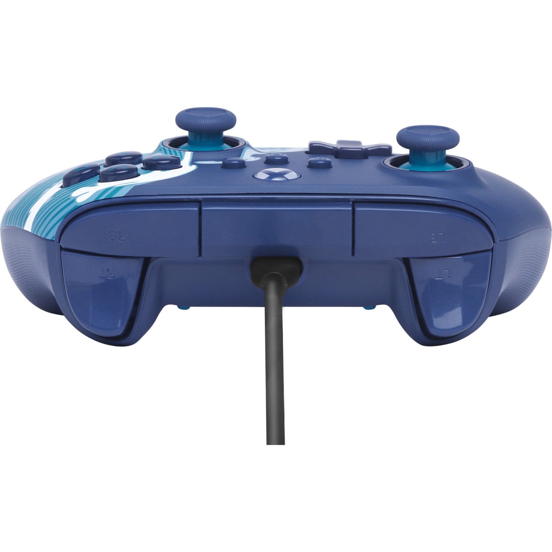 Powera advantage controller met kabel voor de xbox series x|s - watergolf (azuurblauw, xbox series x|s, xbox one, pc)