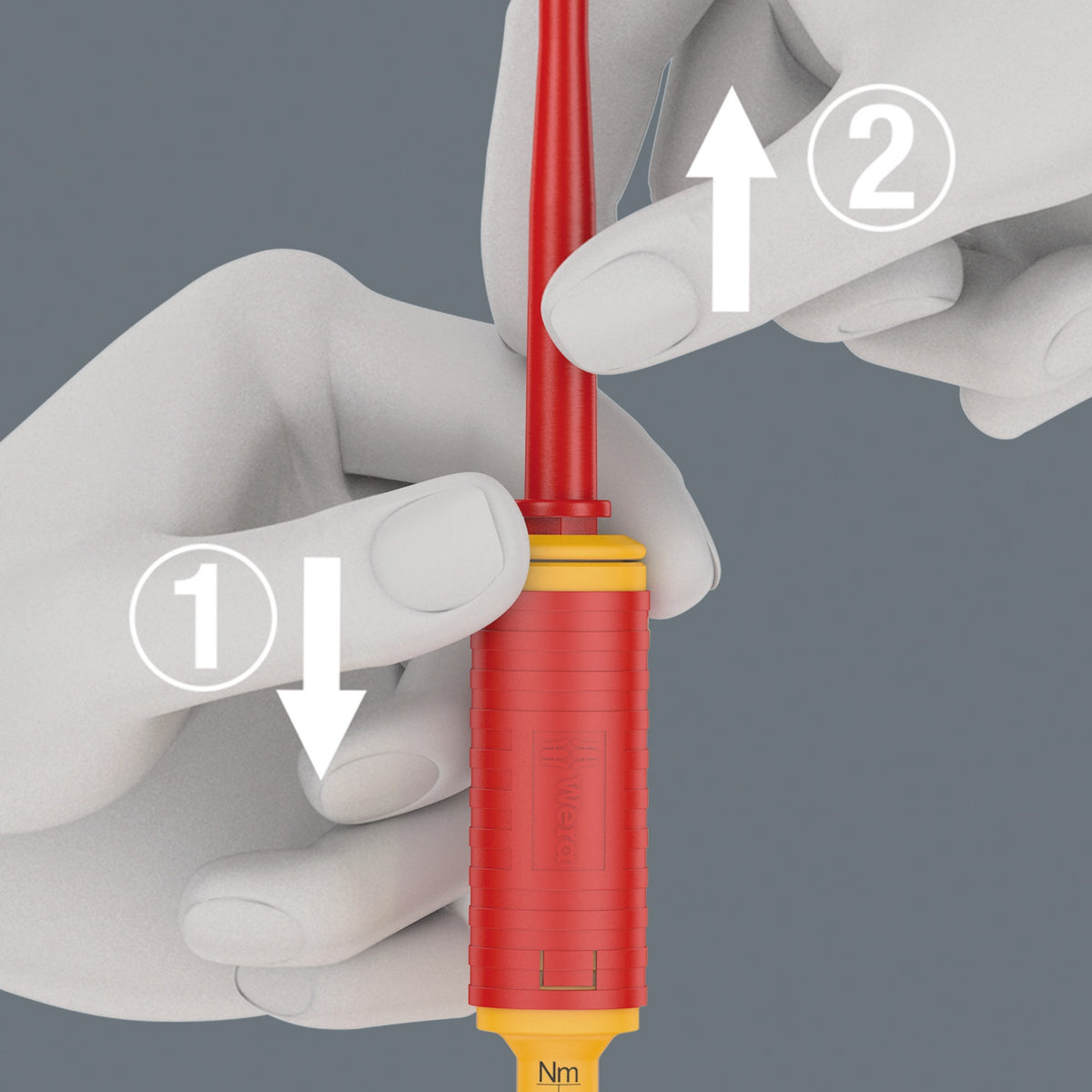 Wera kraftform kompakt vde 16 torque extra slim 1 tool finder schroevendraaier (rood geel, 16‑delig)
