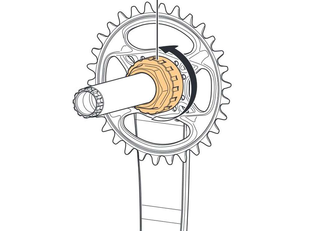 Shimano Lockring betekenis TL-FC41 direct mount cr.stel