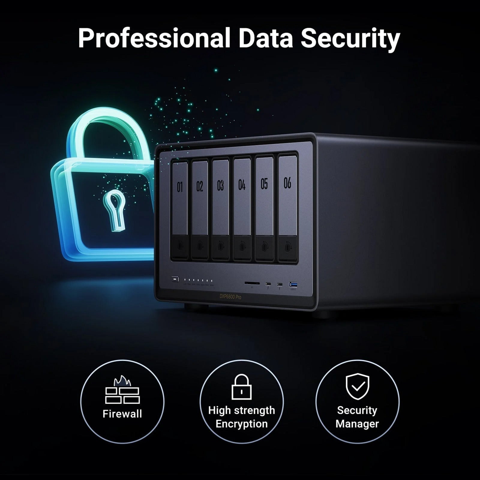 Ugreen nasync dxp6800 pro (grijs, 2x 10gbe, hdmi, thunderbolt 4 (40gb s))