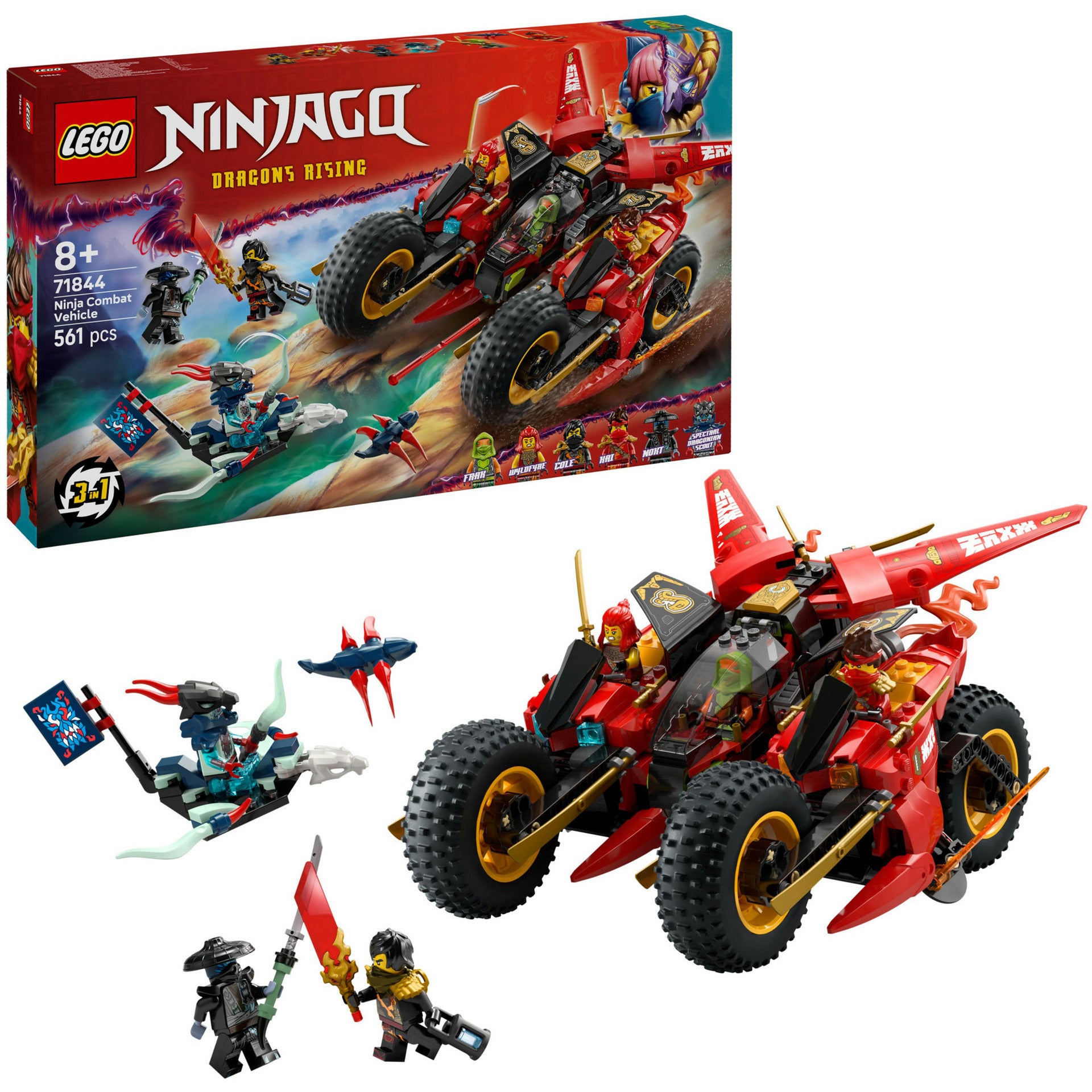 Lego ninjago 71844 ninja strijdvoertuig