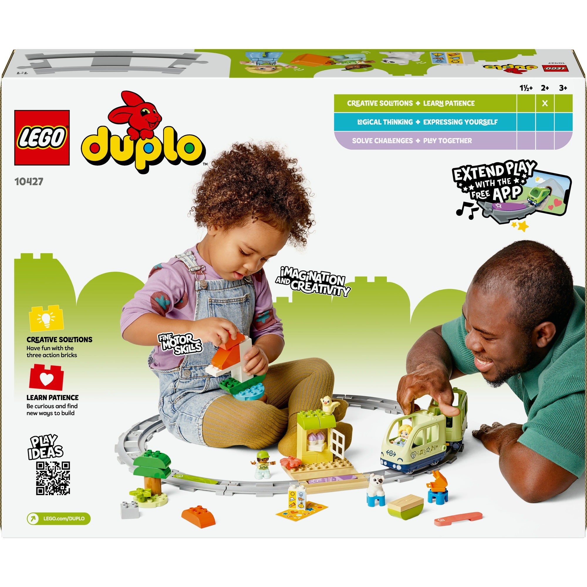 Lego duplo stad - interactieve avonturentrein constructiespeelgoed (10427)