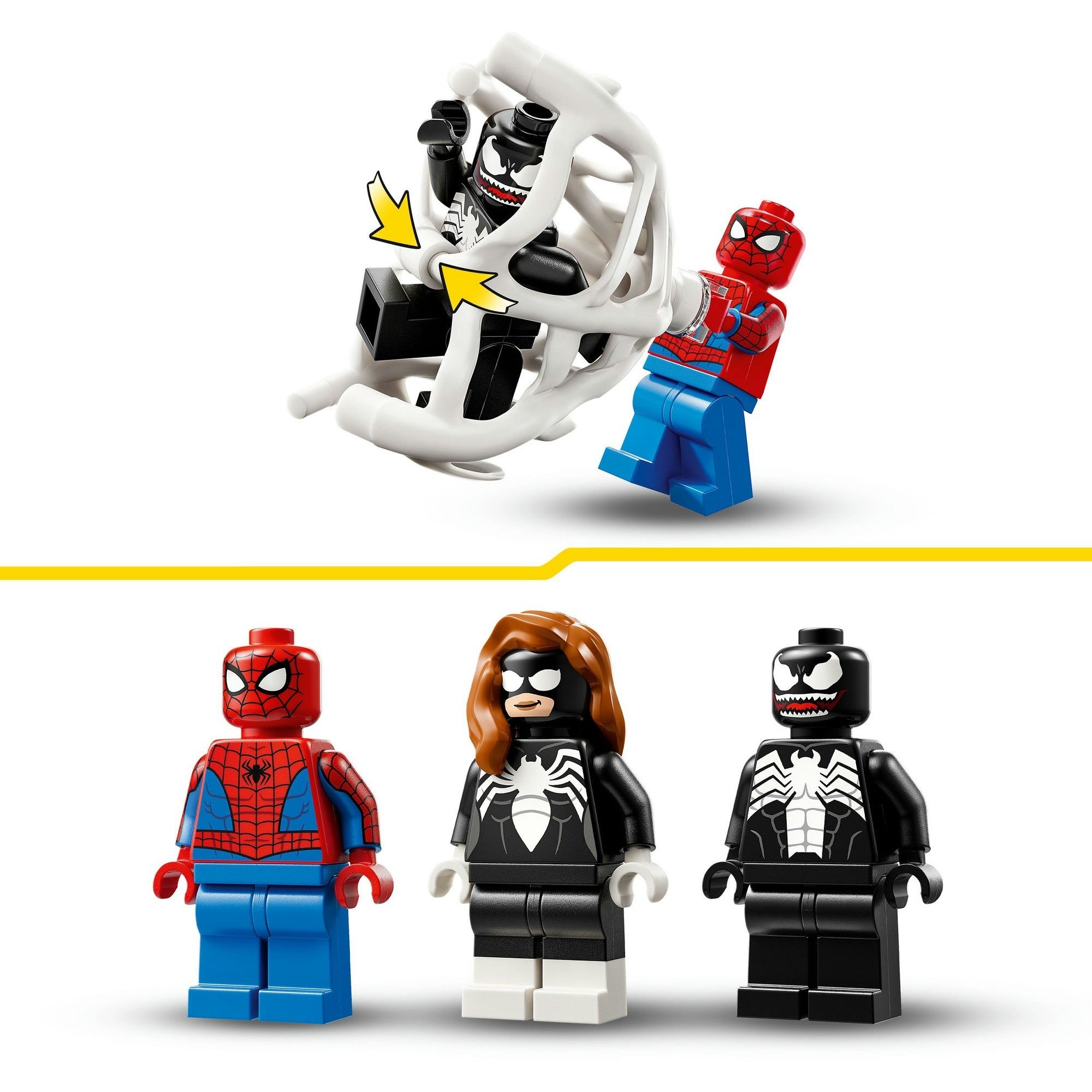 Lego superhelden 76309 spider-man vs. venoms klassieke auto