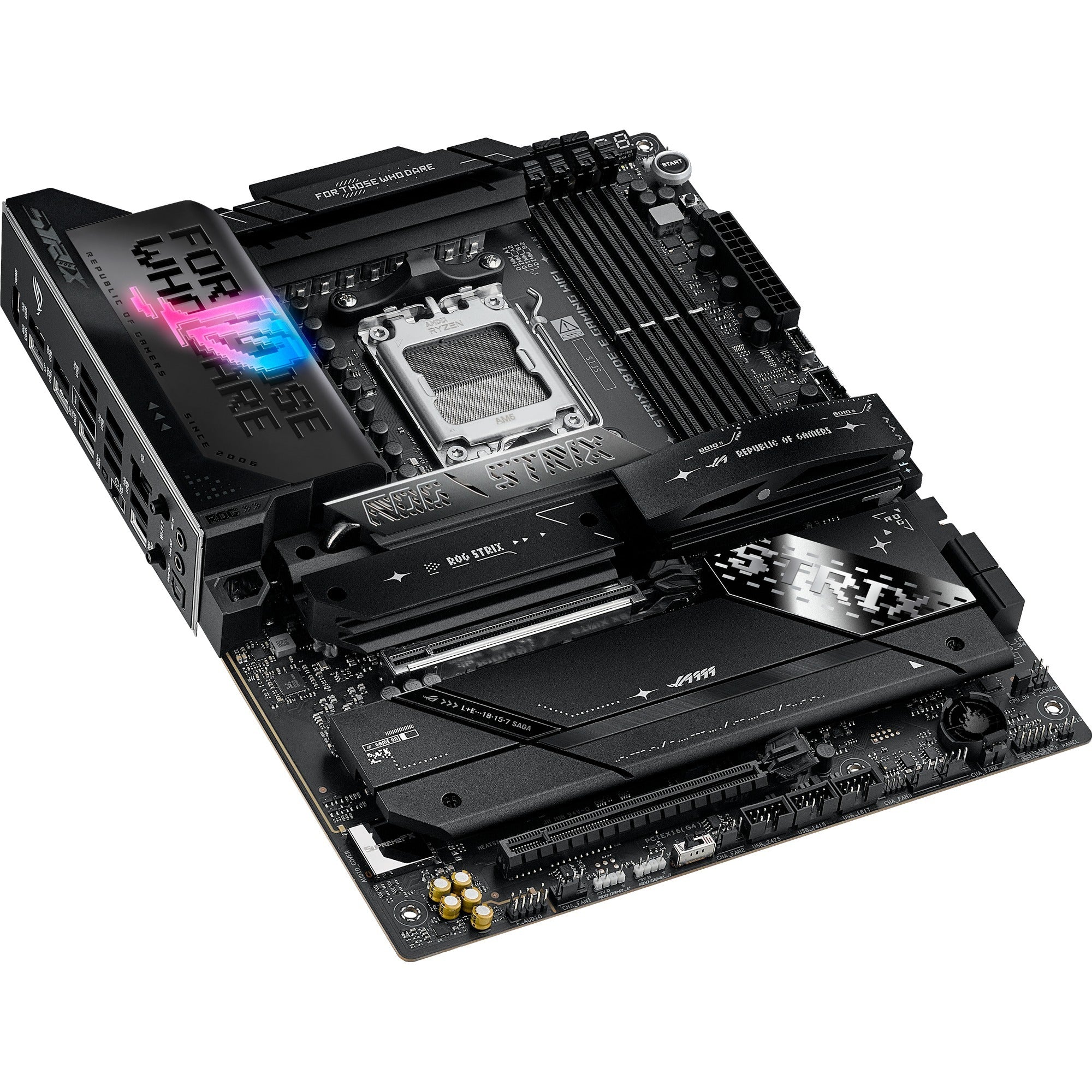 Asus rog strix x870e-e gaming wifi socket am5 moederbord (5gb-lan, wi-fi 7, bt, sound, atx)